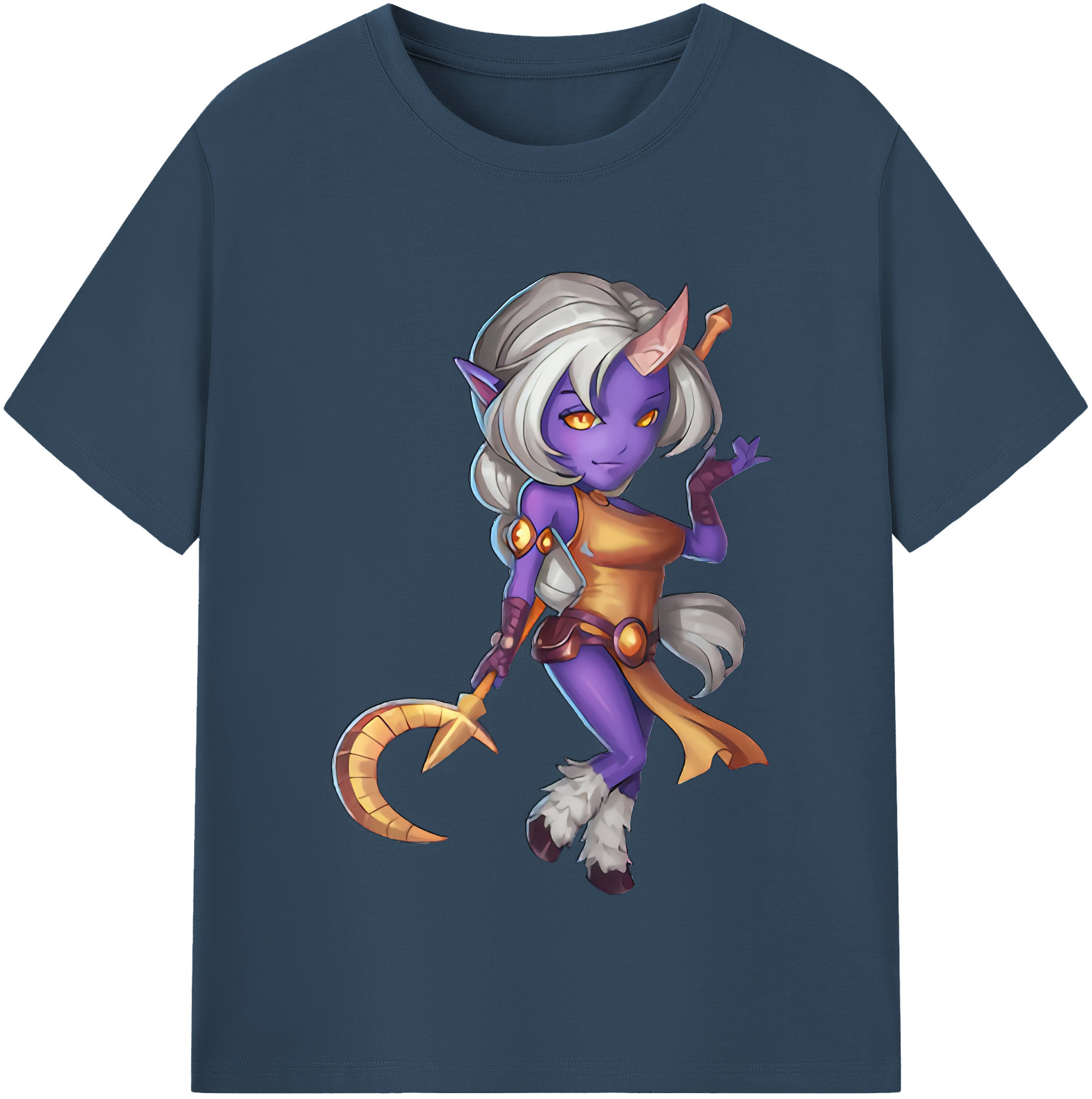 （画像用） リーグ・オブ・レジェンド League of Legends LOL レディースカジュアルプリントTシャツ（綿100％）