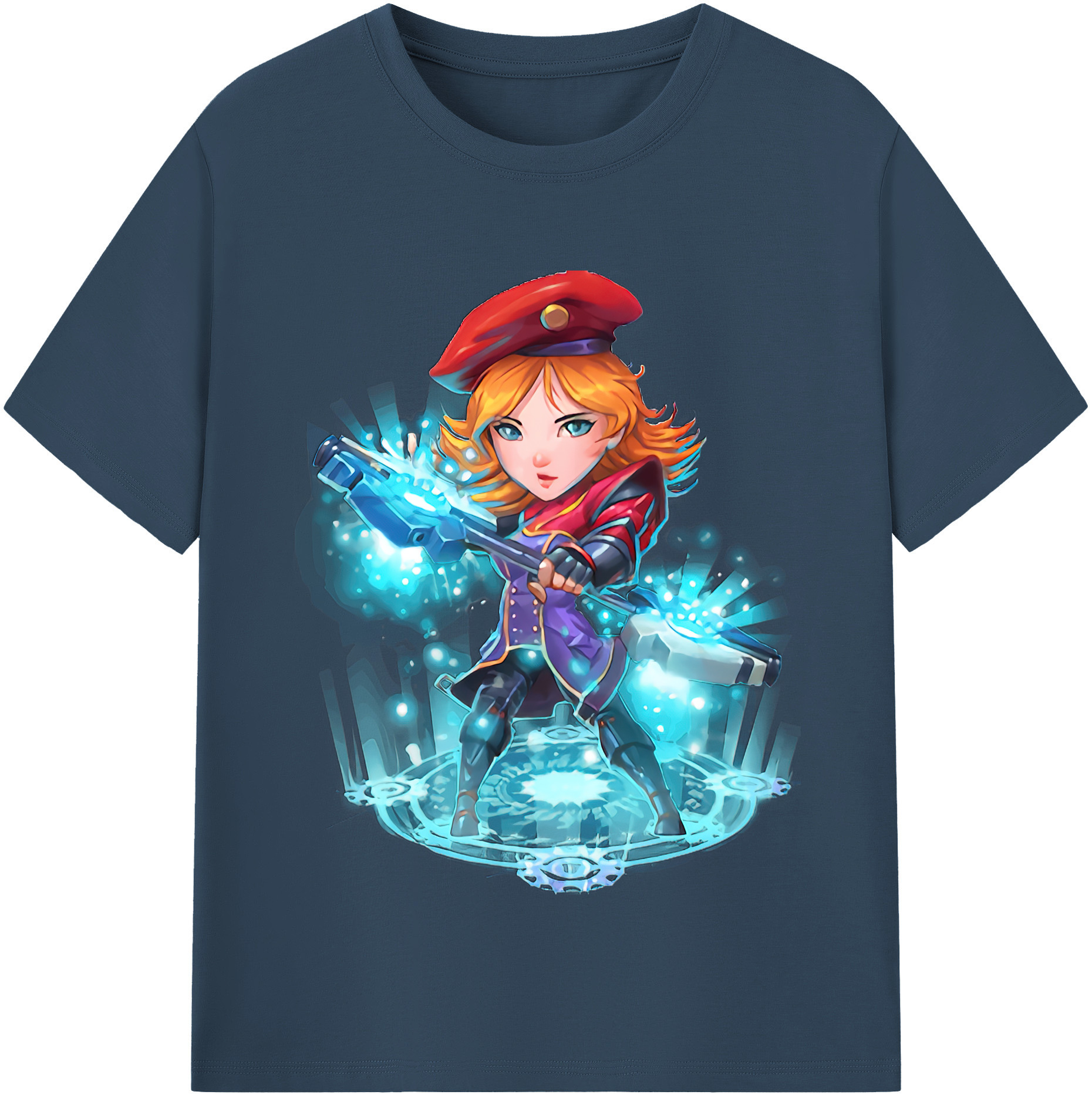 （画像用） リーグ・オブ・レジェンド League of Legends LOL レディースカジュアルプリントTシャツ（綿100％）