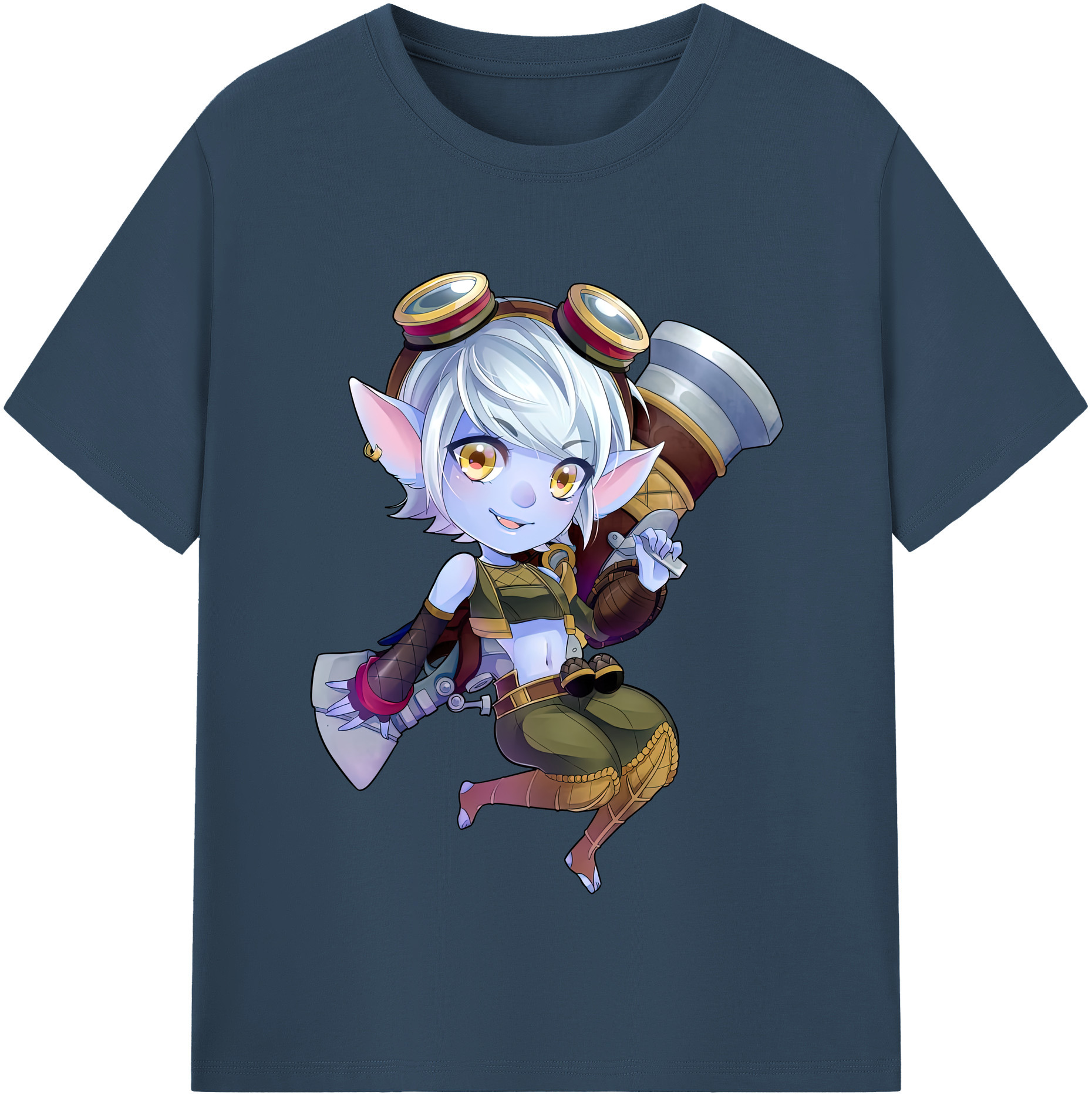 （画像用） リーグ・オブ・レジェンド League of Legends LOL レディースカジュアルプリントTシャツ（綿100％）