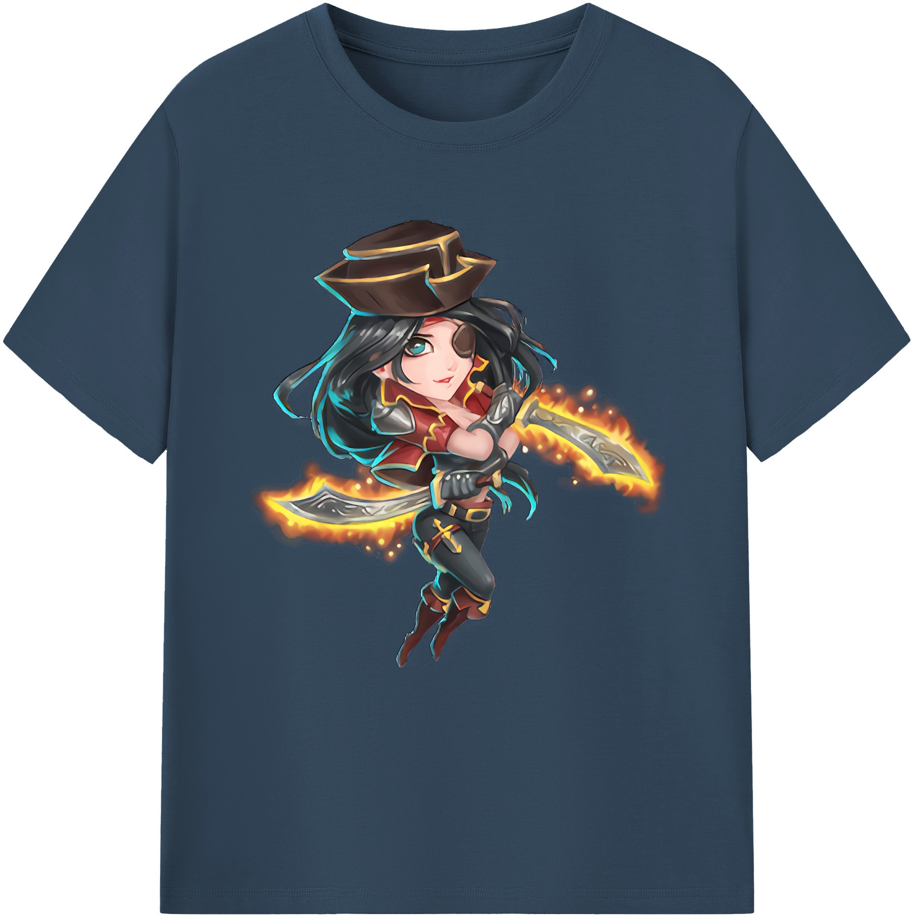 （画像用） リーグ・オブ・レジェンド League of Legends LOL レディースカジュアルプリントTシャツ（綿100％）