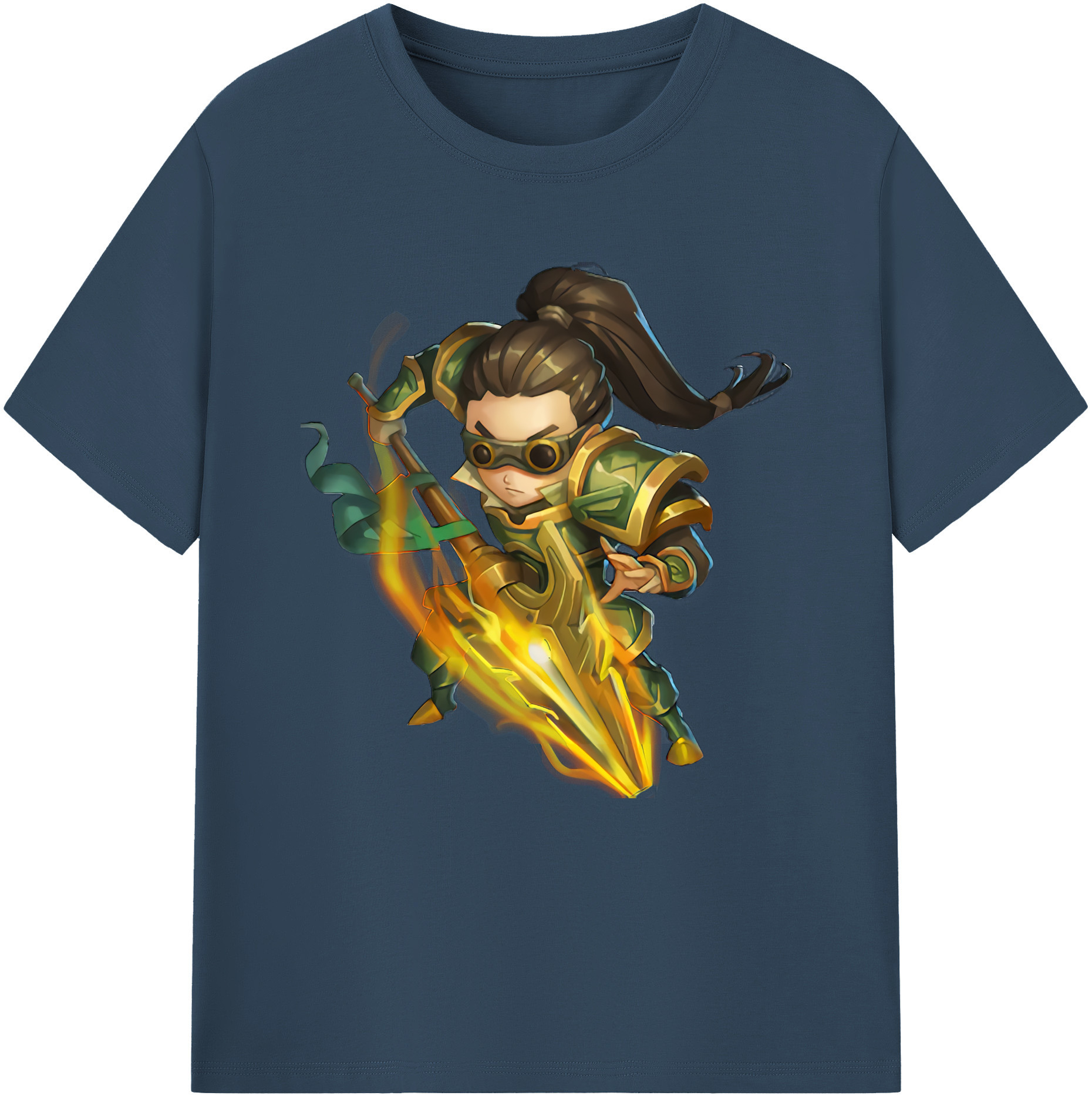 （画像用） リーグ・オブ・レジェンド League of Legends LOL レディースカジュアルプリントTシャツ（綿100％）