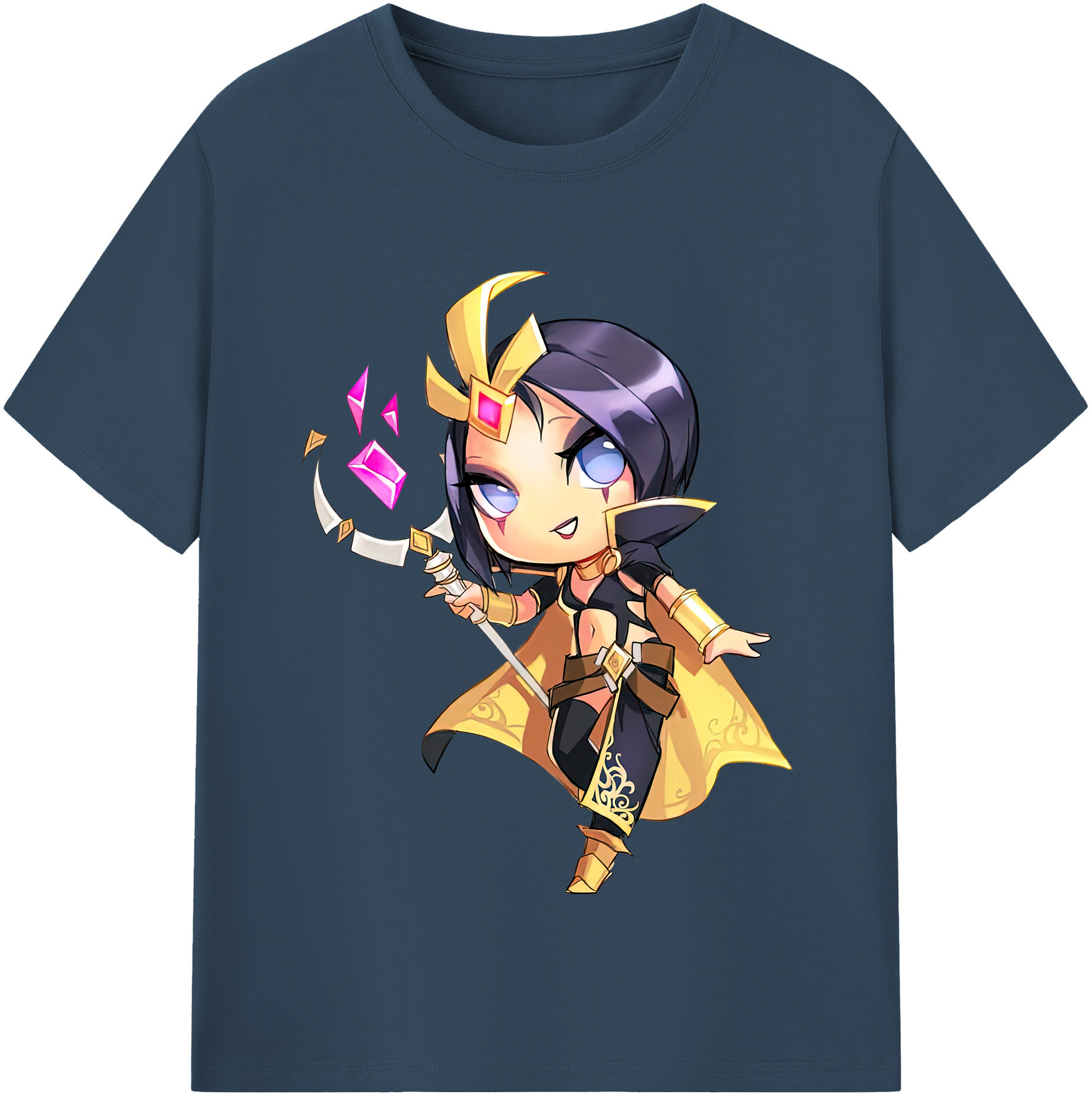 （画像用） リーグ・オブ・レジェンド League of Legends LOL レディースカジュアルプリントTシャツ（綿100％）