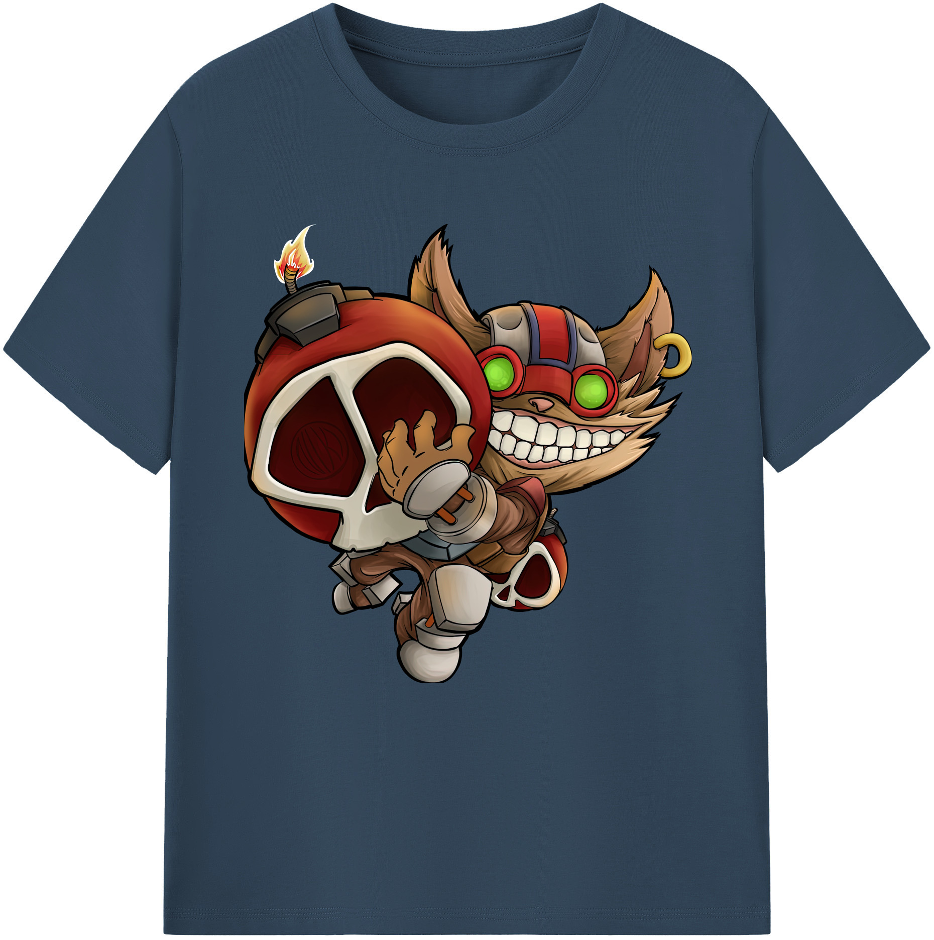 （画像用） リーグ・オブ・レジェンド League of Legends LOL レディースカジュアルプリントTシャツ（綿100％）
