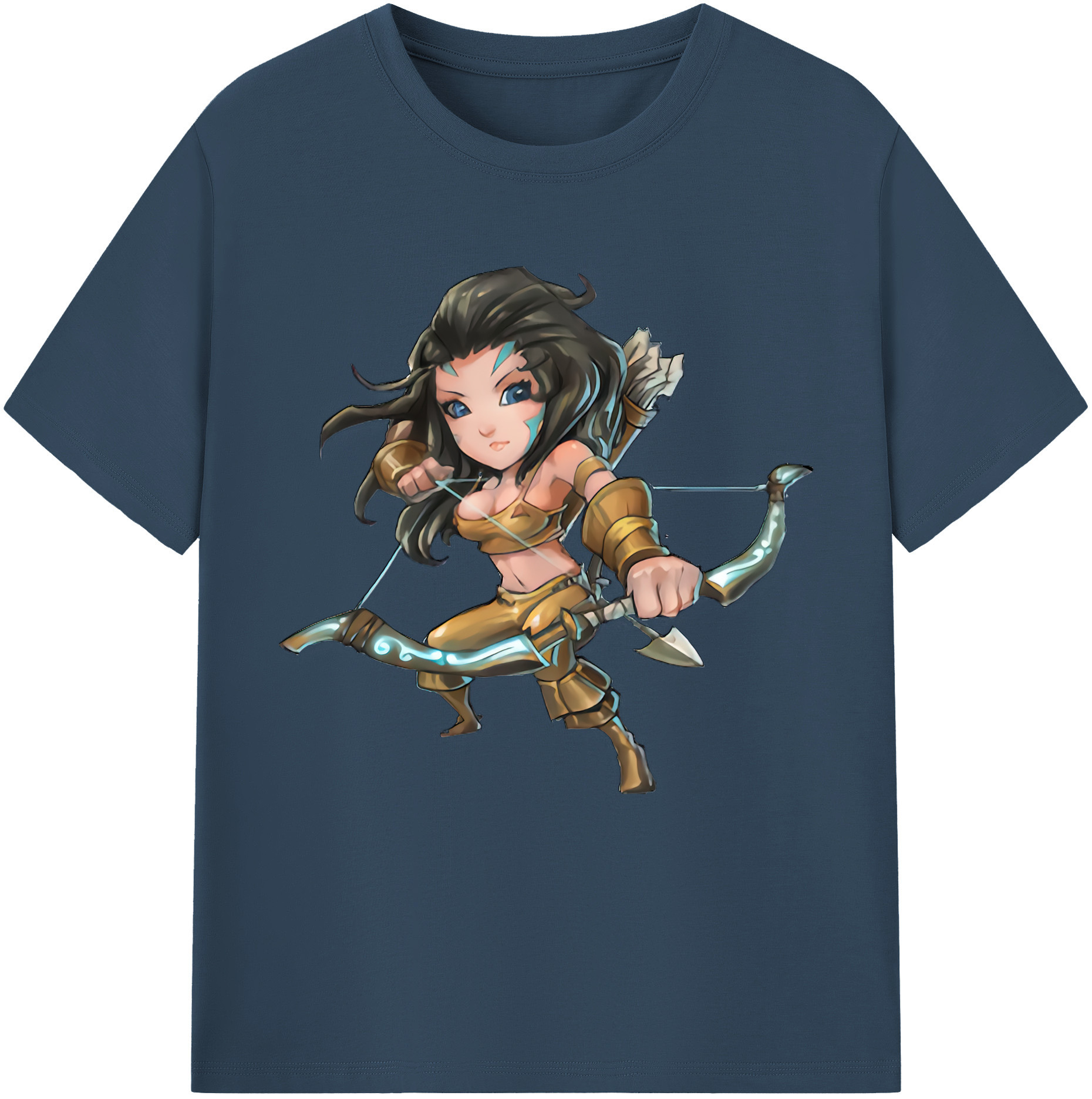 （画像用） リーグ・オブ・レジェンド League of Legends LOL レディースカジュアルプリントTシャツ（綿100％）