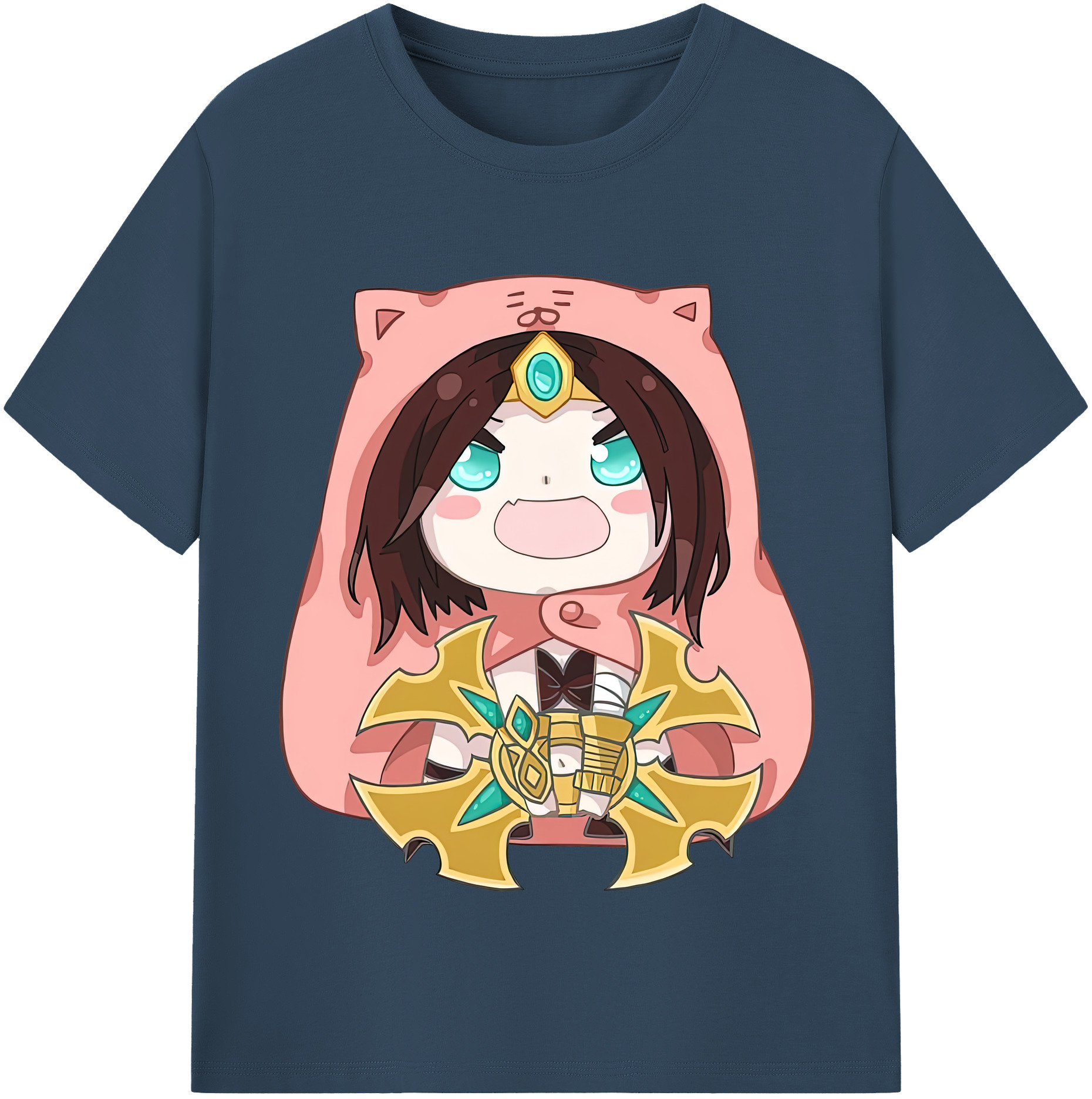 （画像用） リーグ・オブ・レジェンド League of Legends LOL レディースカジュアルプリントTシャツ（綿100％）
