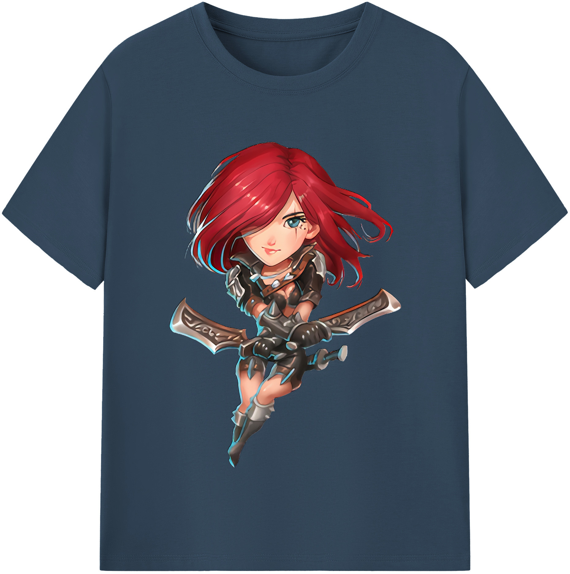 （画像用） リーグ・オブ・レジェンド League of Legends LOL レディースカジュアルプリントTシャツ（綿100％）