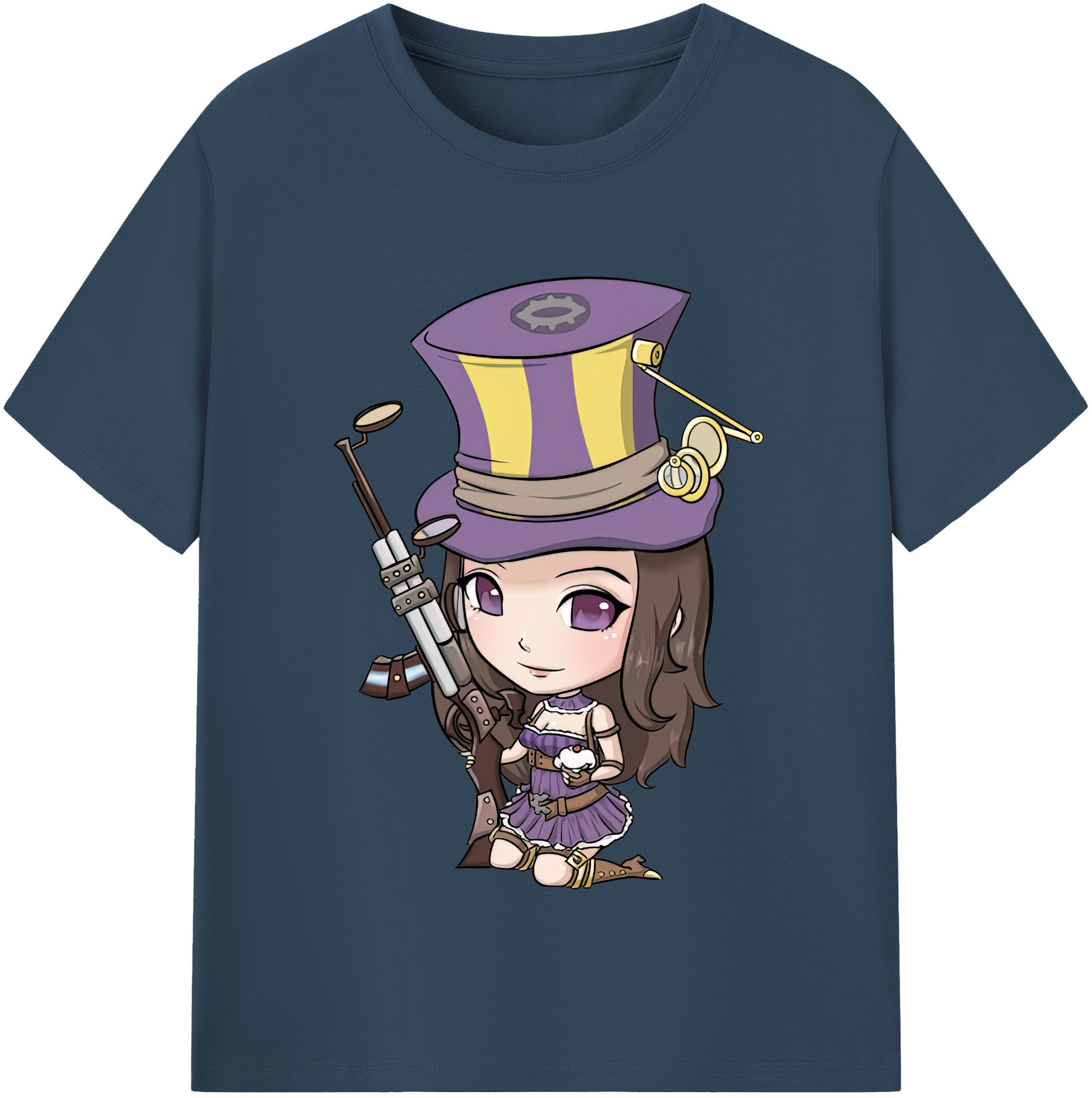 リーグ・オブ・レジェンド League of Legends LOL レディースカジュアルプリントTシャツ（綿100％）