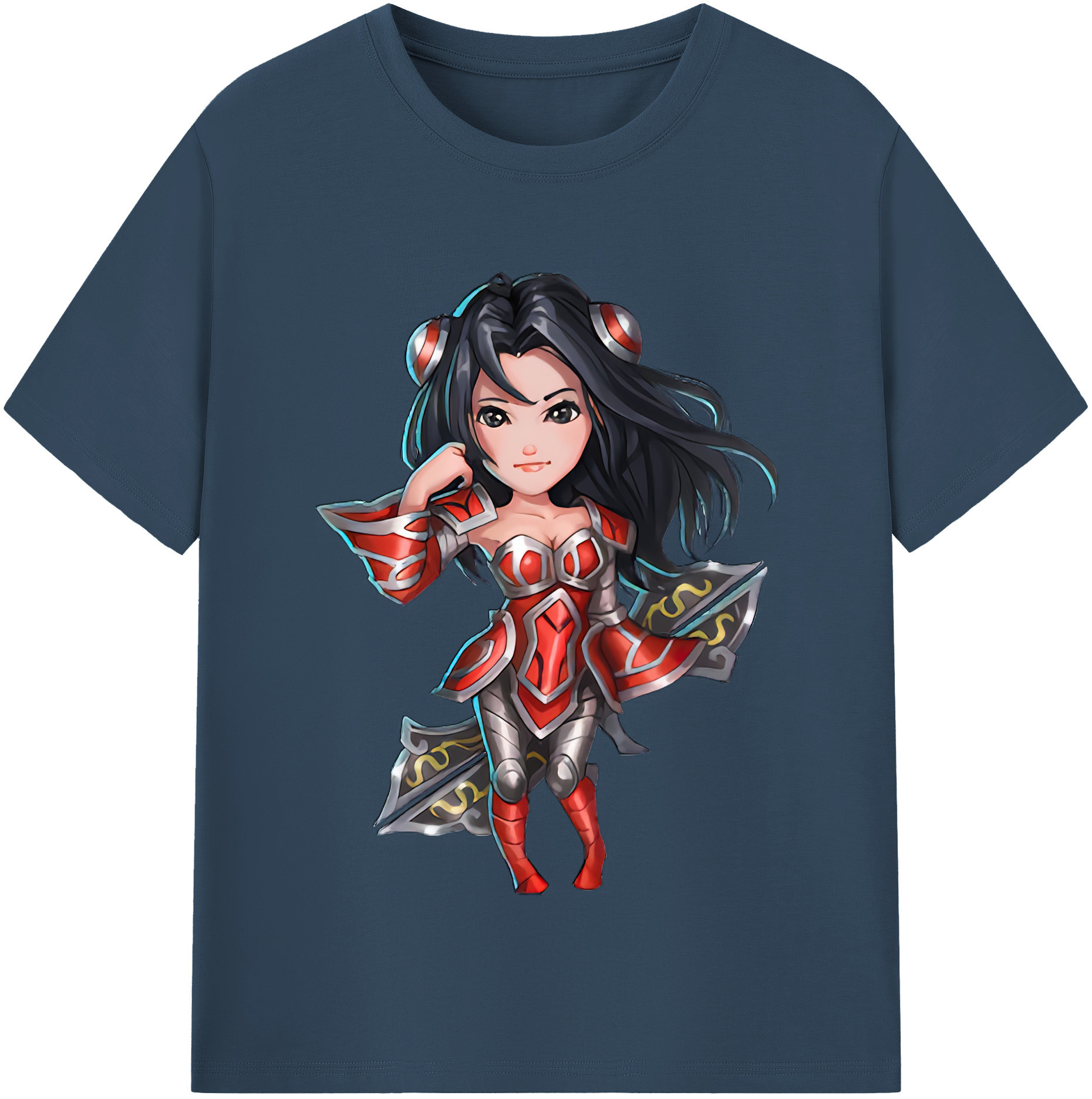 （画像用） リーグ・オブ・レジェンド League of Legends LOL レディースカジュアルプリントTシャツ（綿100％）