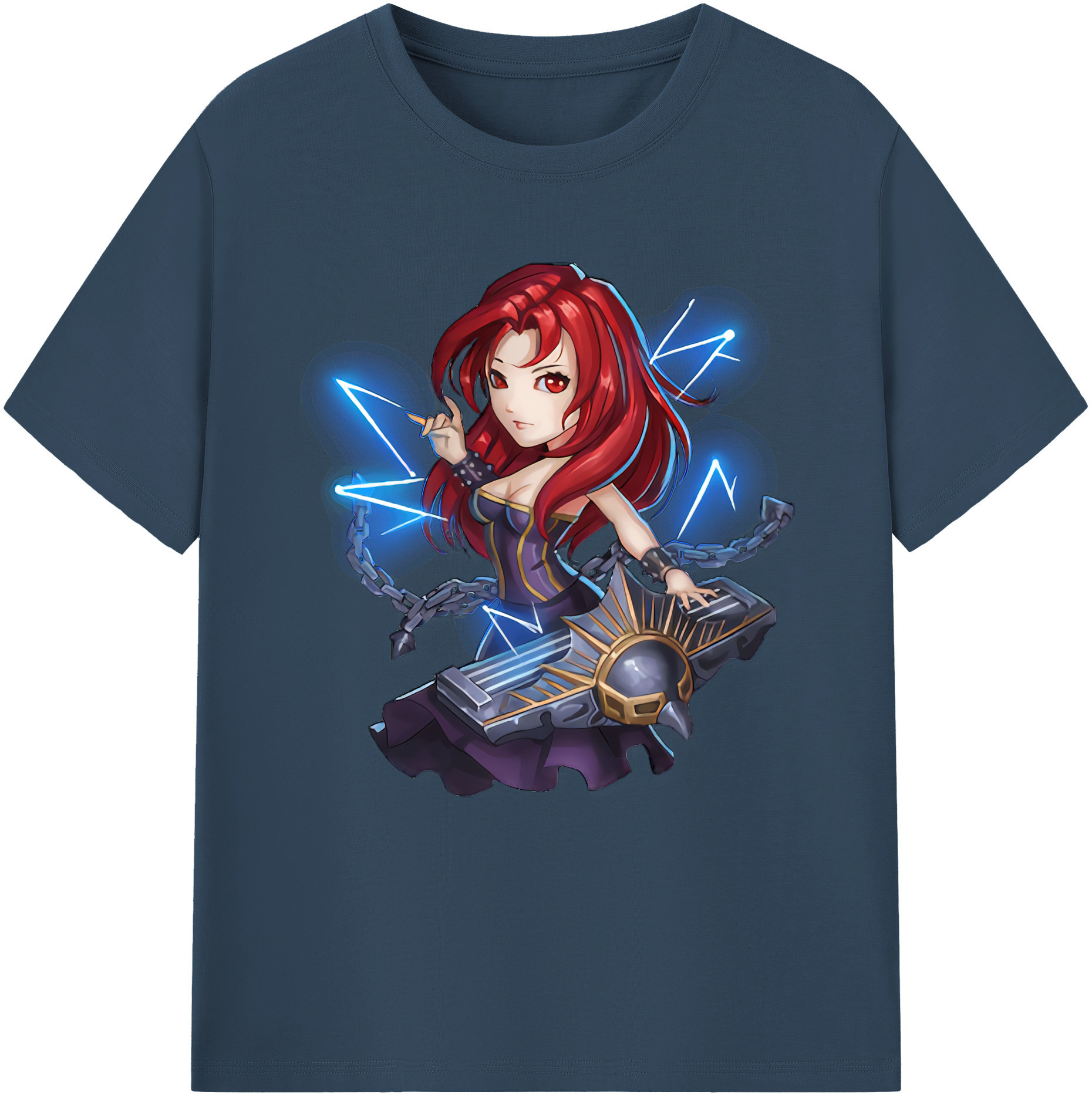 （画像用） リーグ・オブ・レジェンド League of Legends LOL レディースカジュアルプリントTシャツ（綿100％）