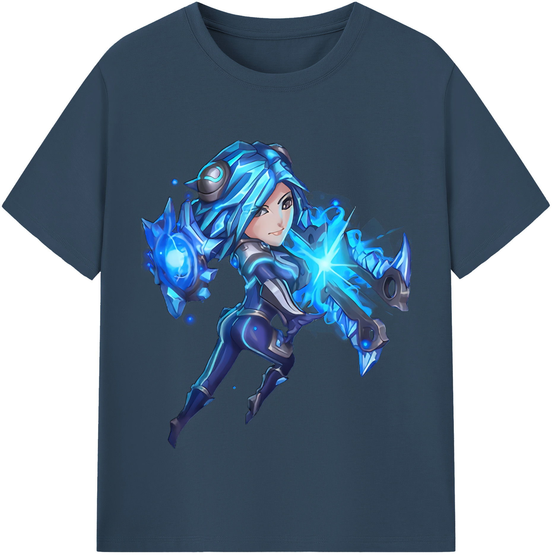 （画像用） リーグ・オブ・レジェンド League of Legends LOL レディースカジュアルプリントTシャツ（綿100％）