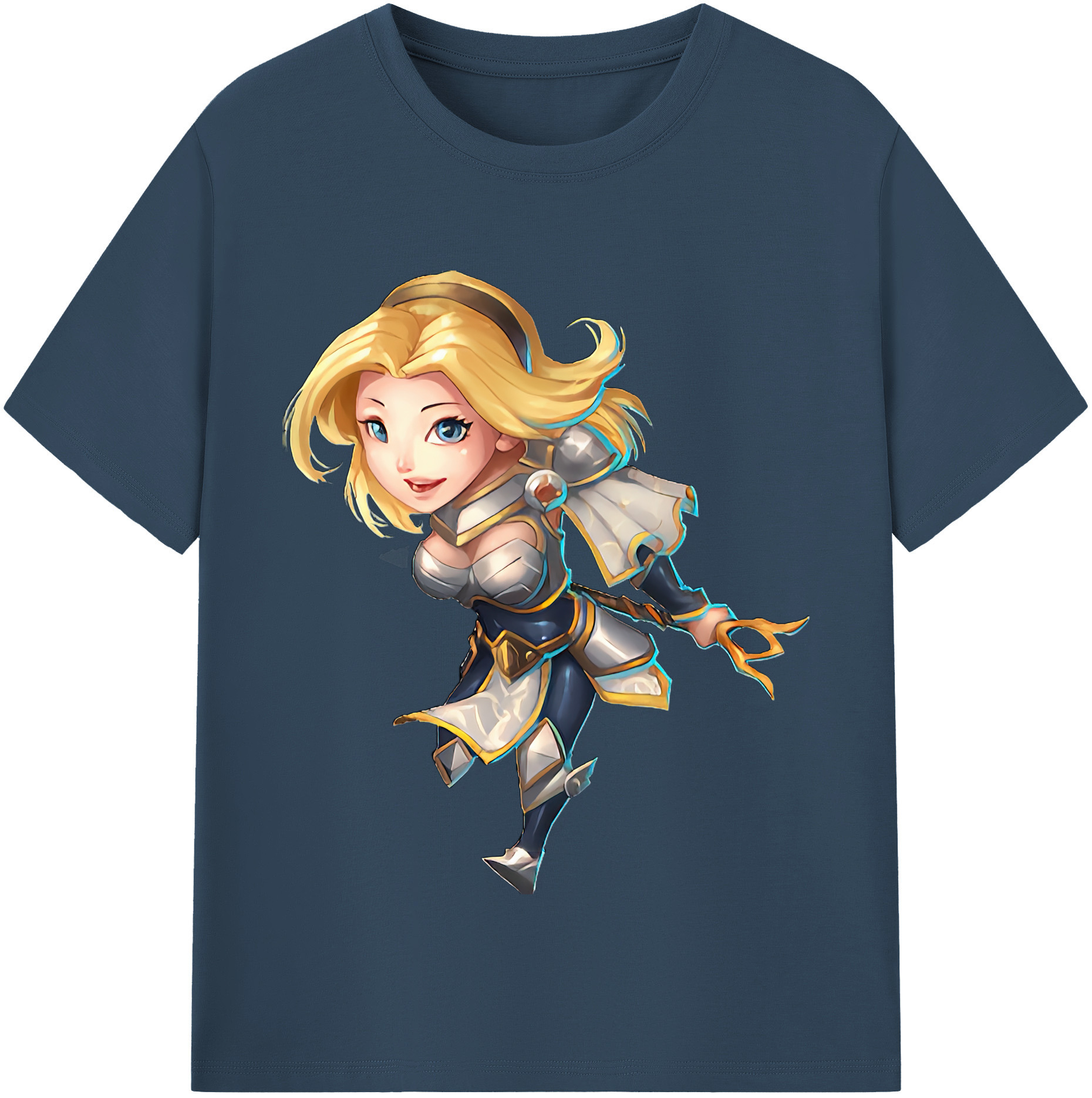 （画像用） リーグ・オブ・レジェンド League of Legends LOL レディースカジュアルプリントTシャツ（綿100％）