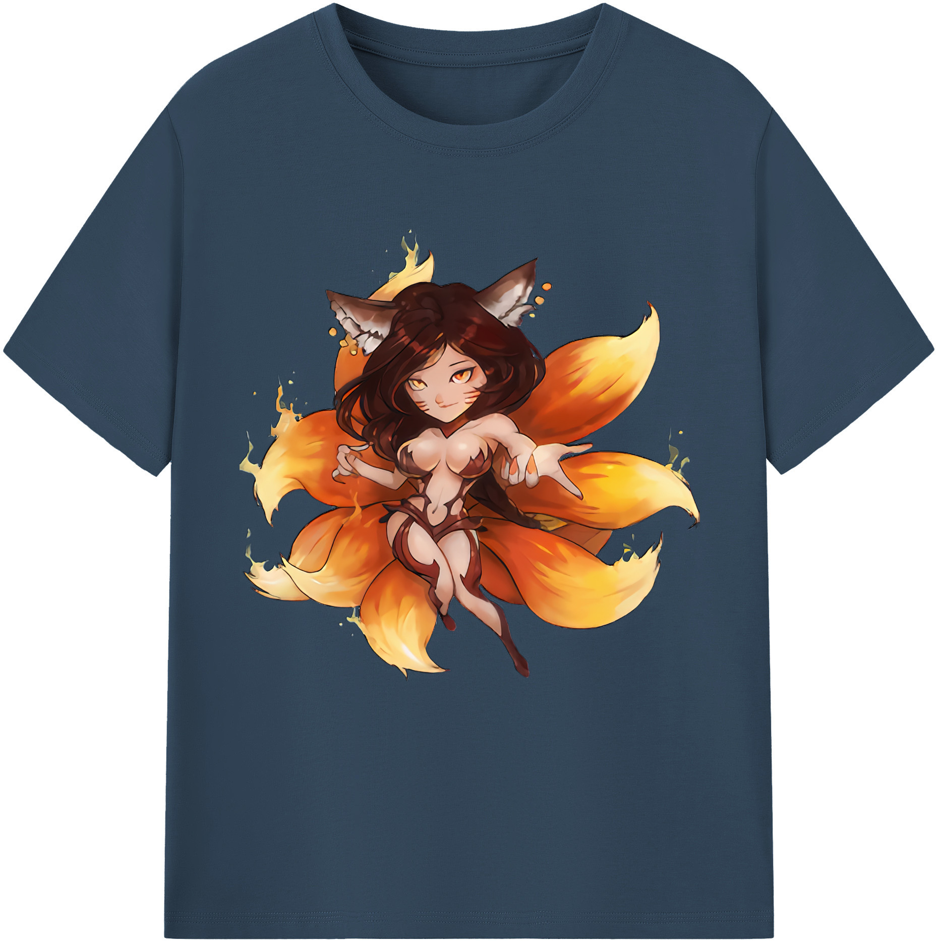 （画像用） リーグ・オブ・レジェンド League of Legends LOL レディースカジュアルプリントTシャツ（綿100％）