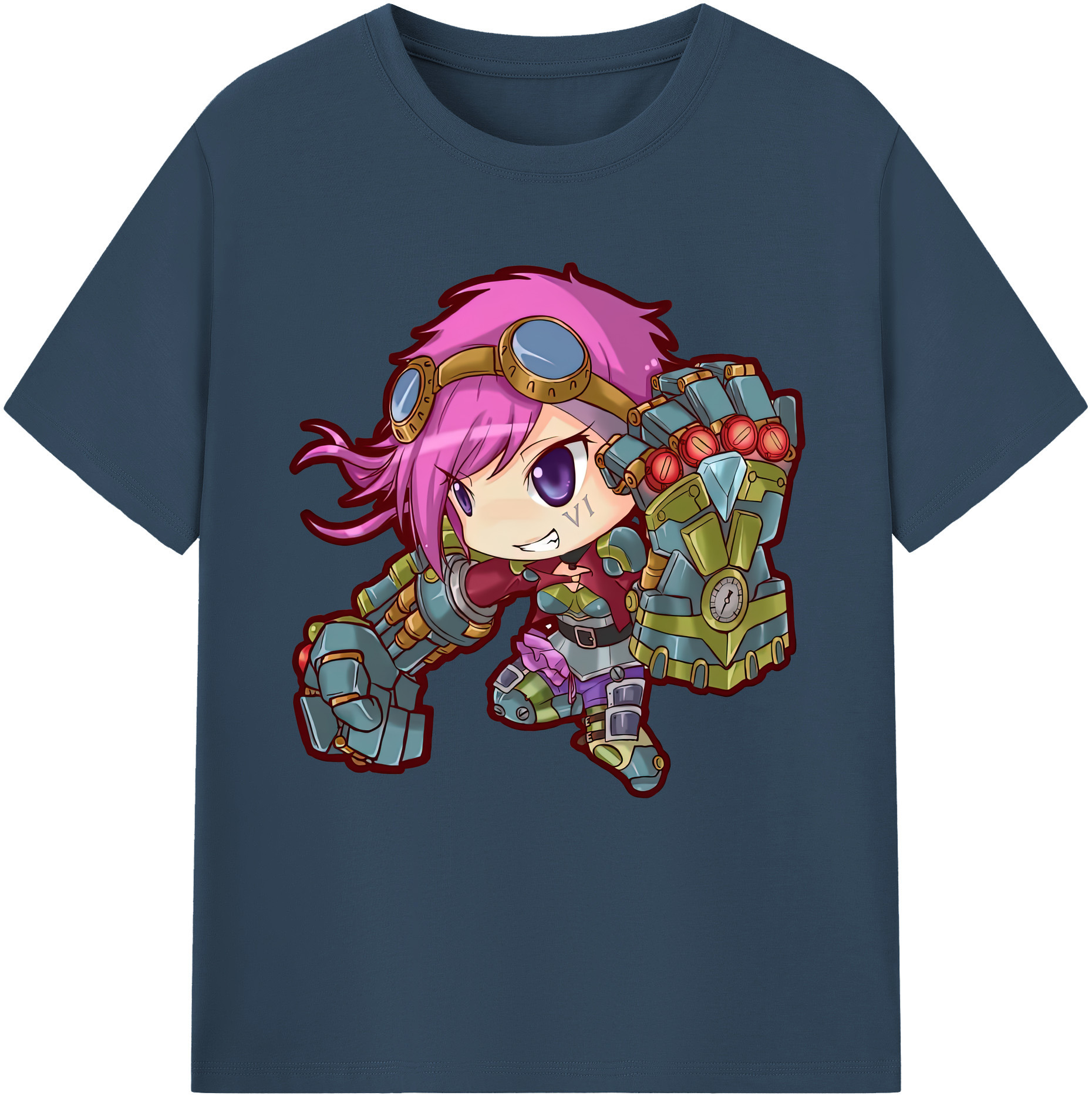 リーグ・オブ・レジェンド League of Legends LOL レディースカジュアルプリントTシャツ（綿100％）