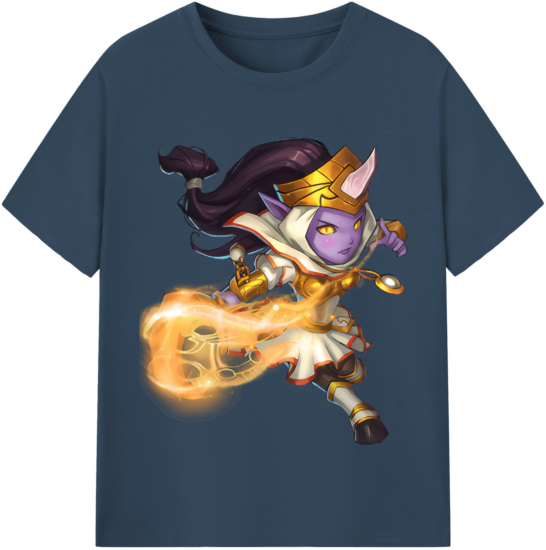 （画像用） リーグ・オブ・レジェンド League of Legends LOL レディースカジュアルプリントTシャツ（綿100％）