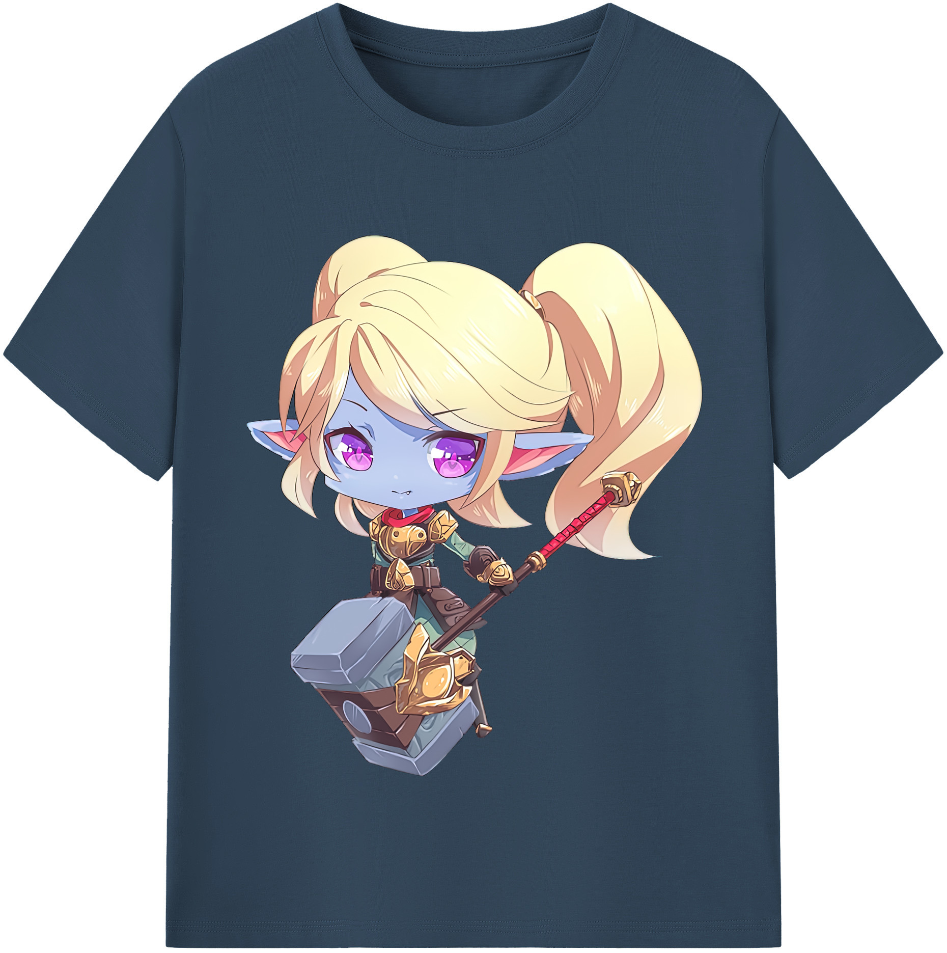 （画像用） リーグ・オブ・レジェンド League of Legends LOL レディースカジュアルプリントTシャツ（綿100％）