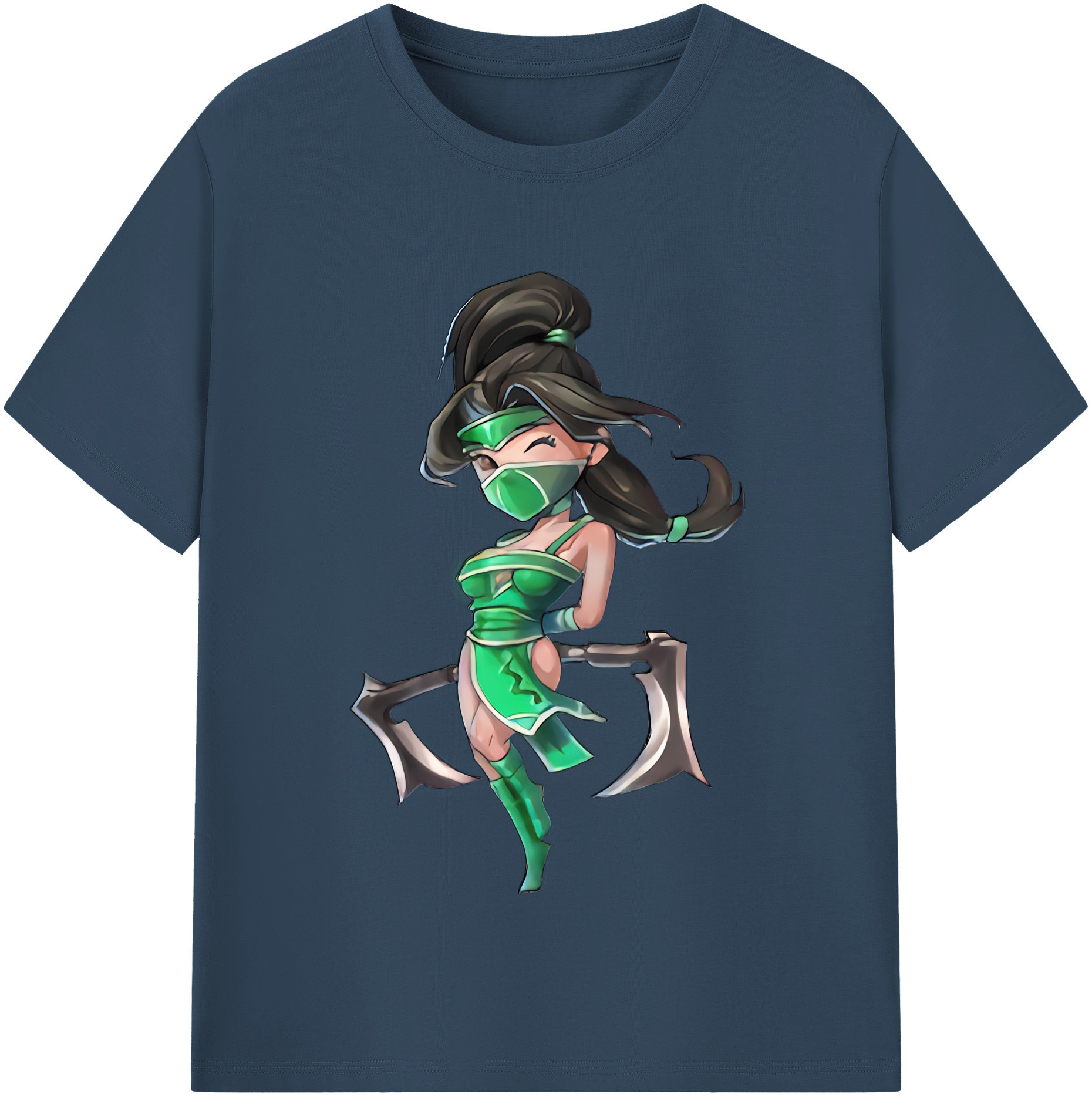 （画像用） リーグ・オブ・レジェンド League of Legends LOL レディースカジュアルプリントTシャツ（綿100％）