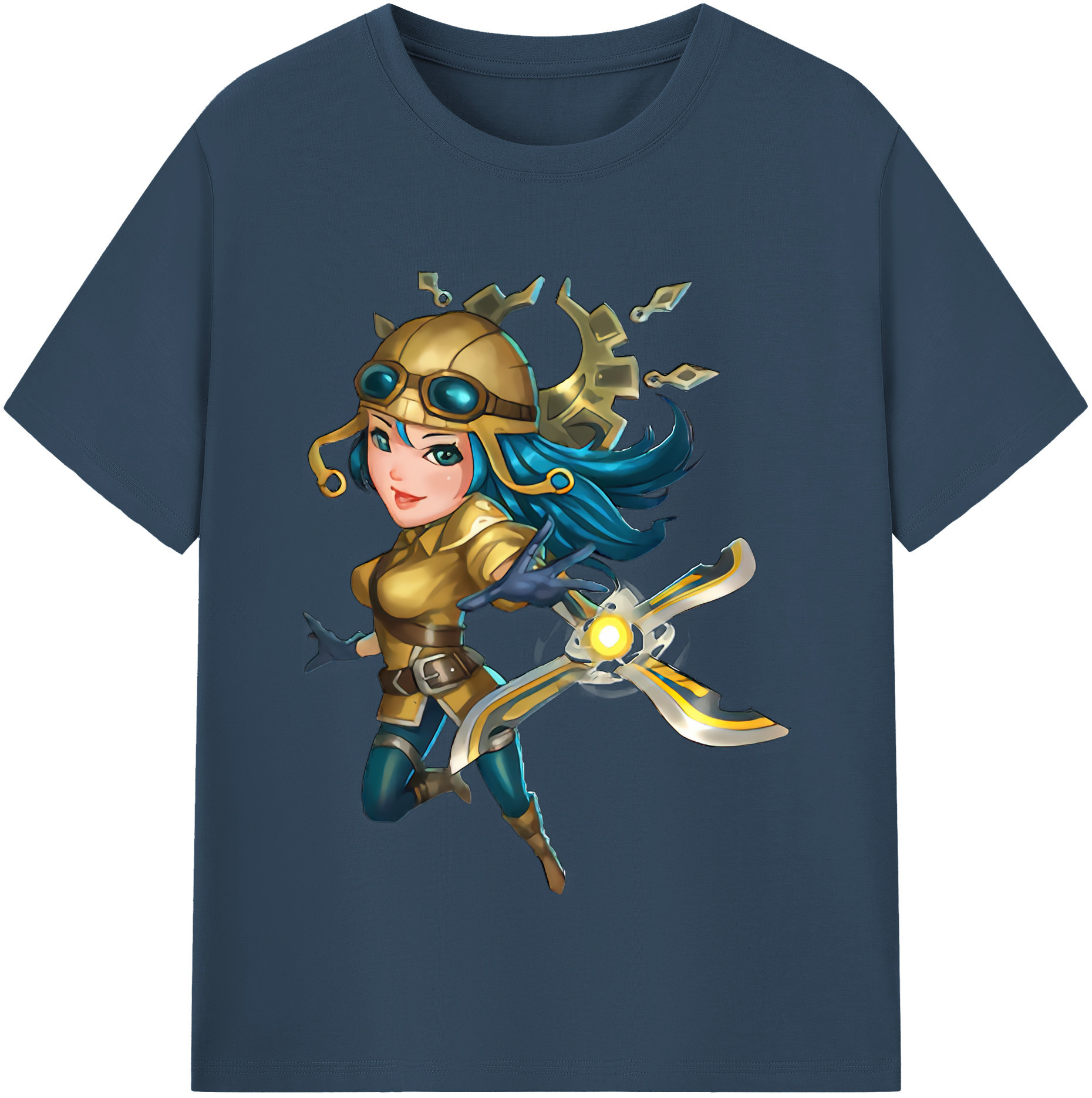 （画像用） リーグ・オブ・レジェンド League of Legends LOL レディースカジュアルプリントTシャツ（綿100％）