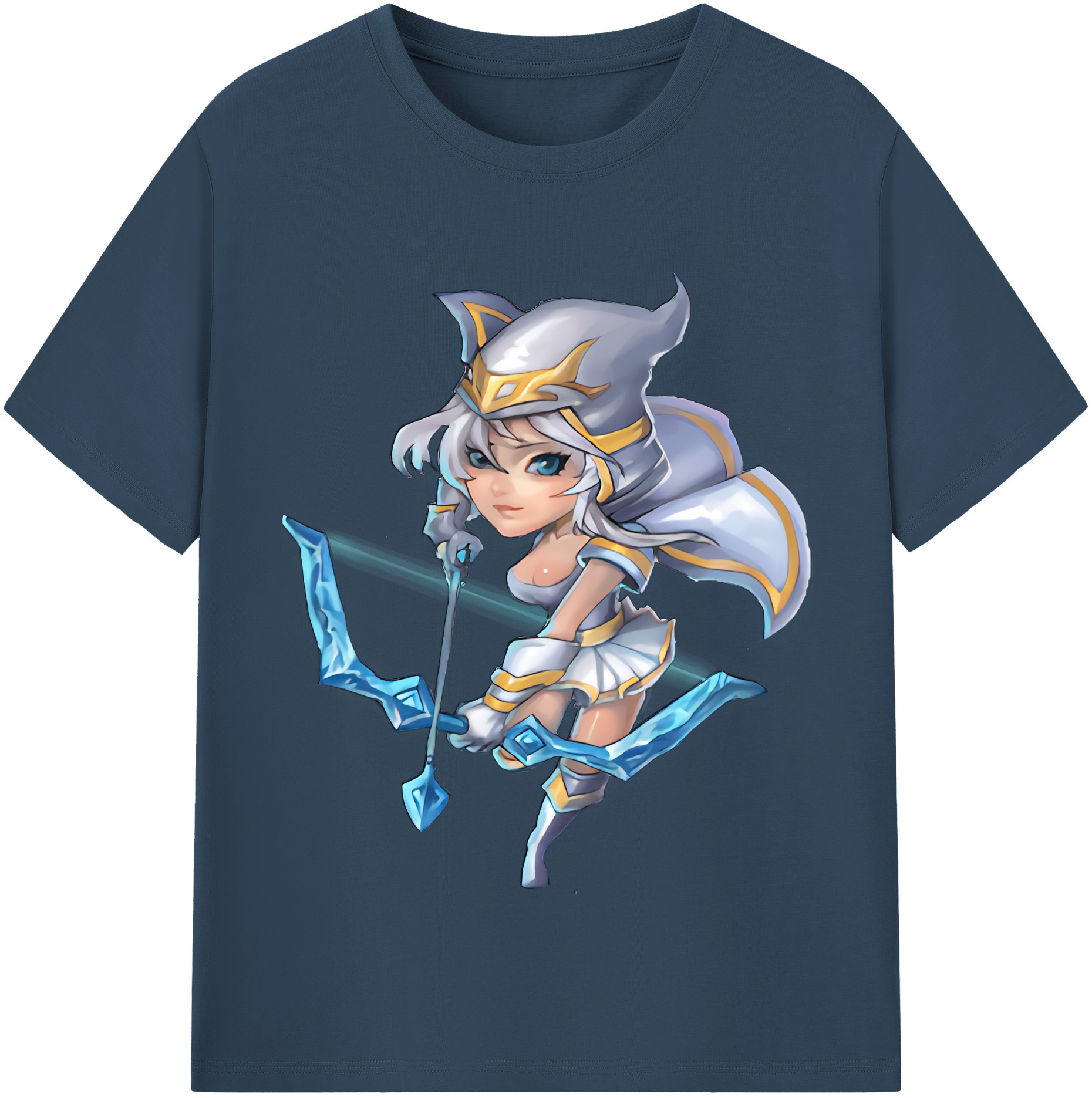 （画像用） リーグ・オブ・レジェンド League of Legends LOL レディースカジュアルプリントTシャツ（綿100％）