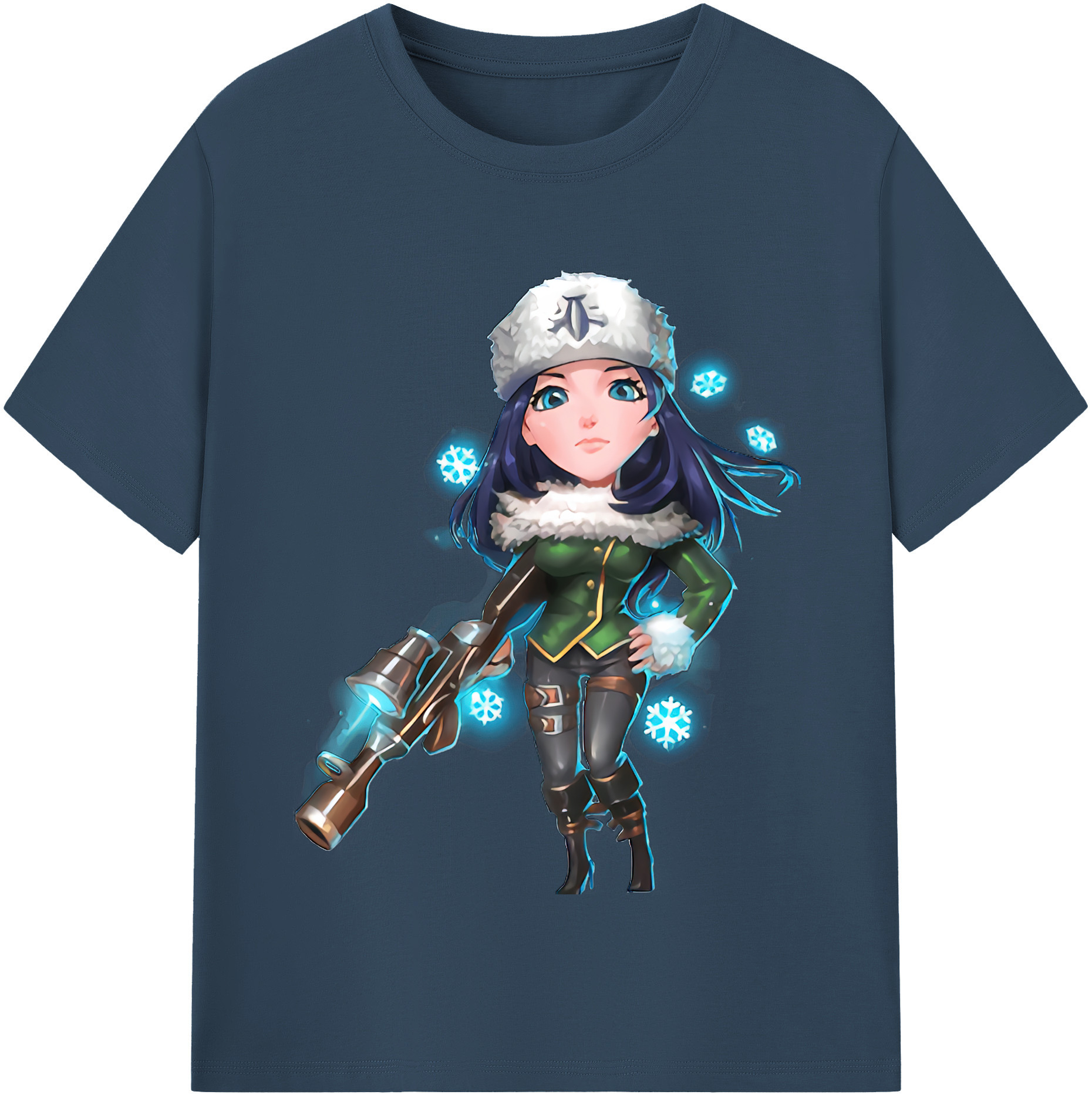 （画像用） リーグ・オブ・レジェンド League of Legends LOL レディースカジュアルプリントTシャツ（綿100％）