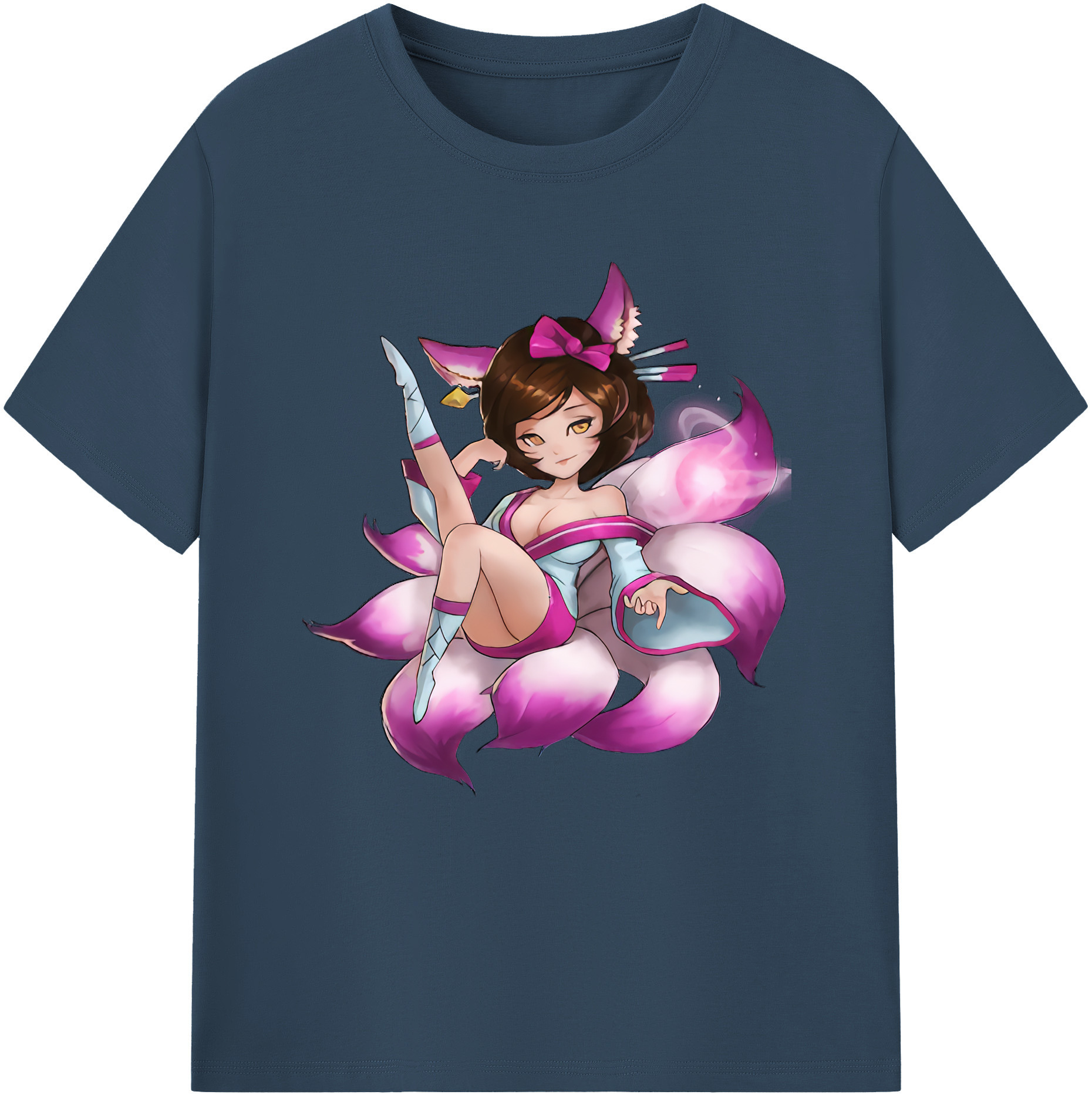（画像用） リーグ・オブ・レジェンド League of Legends LOL レディースカジュアルプリントTシャツ（綿100％）