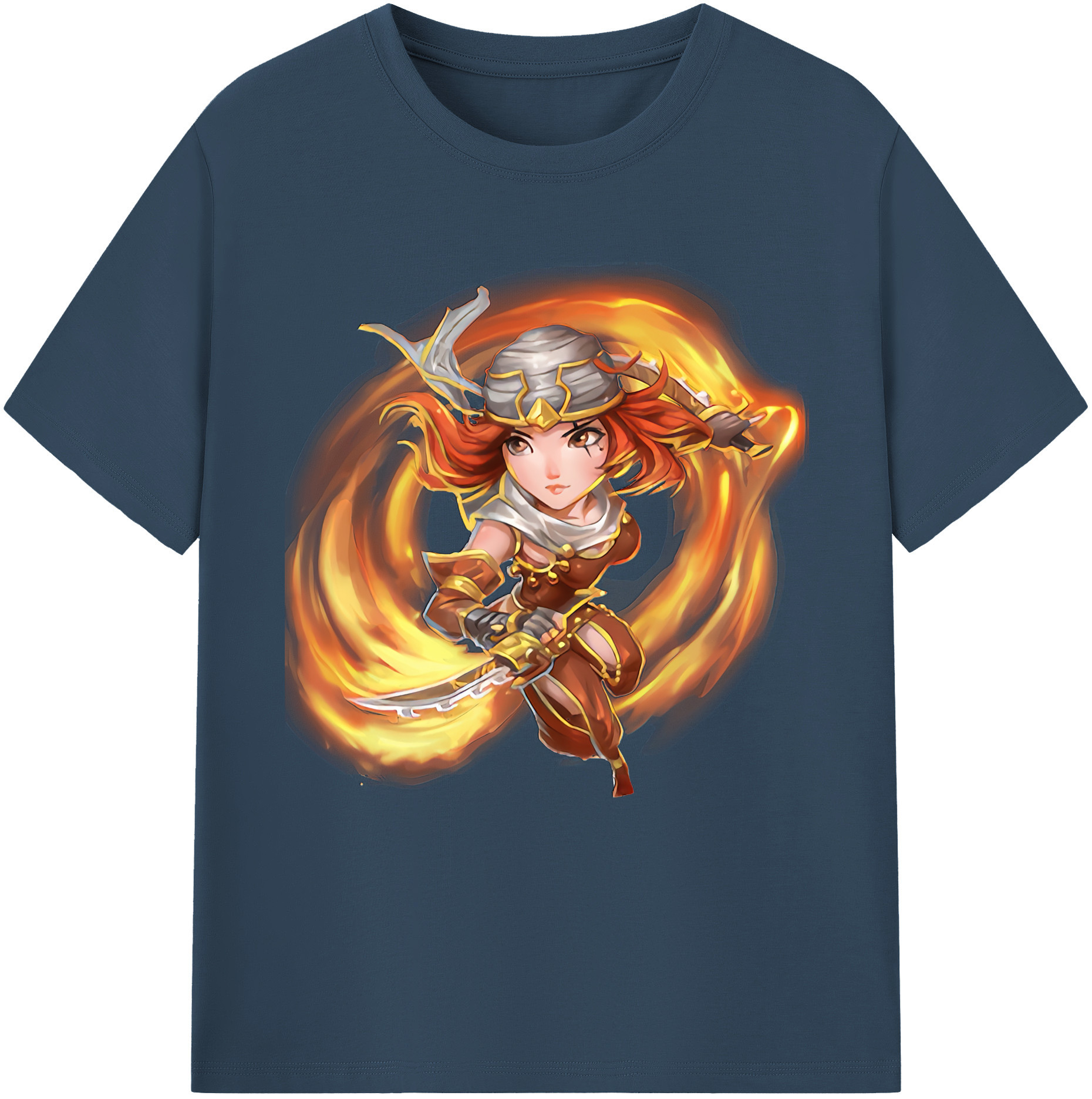 （画像用） リーグ・オブ・レジェンド League of Legends LOL レディースカジュアルプリントTシャツ（綿100％）