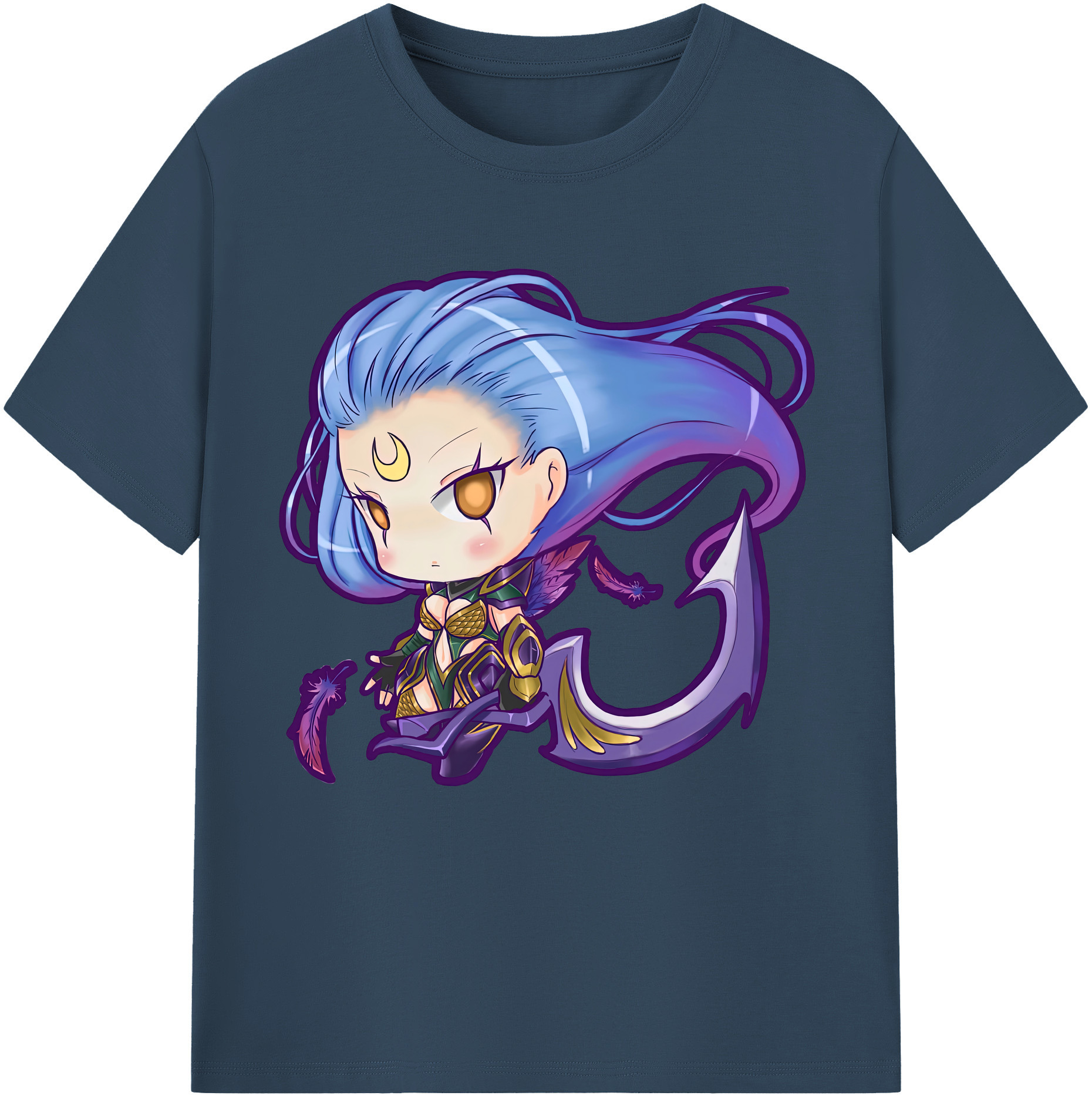 （画像用） リーグ・オブ・レジェンド League of Legends LOL レディースカジュアルプリントTシャツ（綿100％）