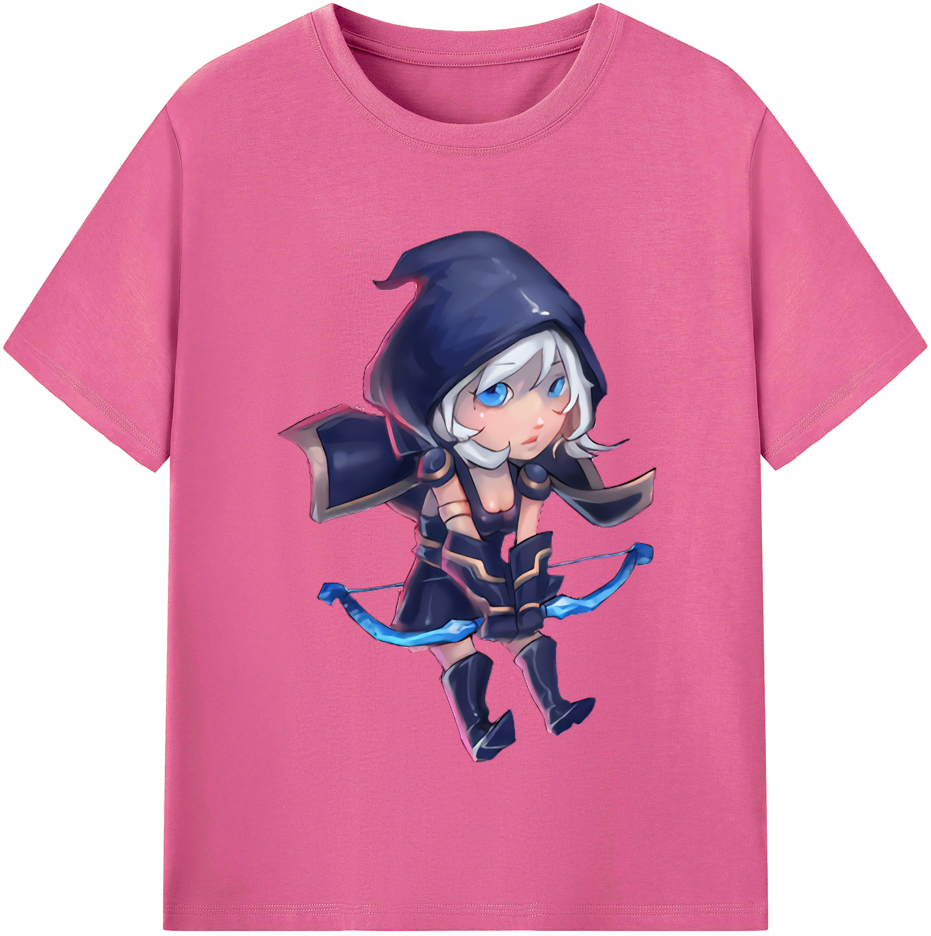 （画像用） リーグ・オブ・レジェンド League of Legends LOL レディースカジュアルプリントTシャツ（綿100％）