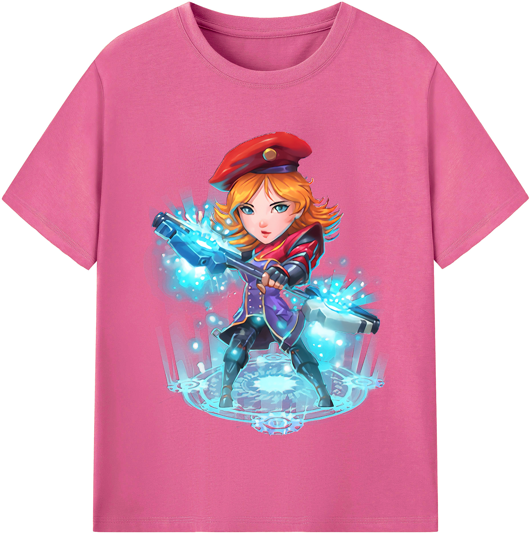 （画像用） リーグ・オブ・レジェンド League of Legends LOL レディースカジュアルプリントTシャツ（綿100％）