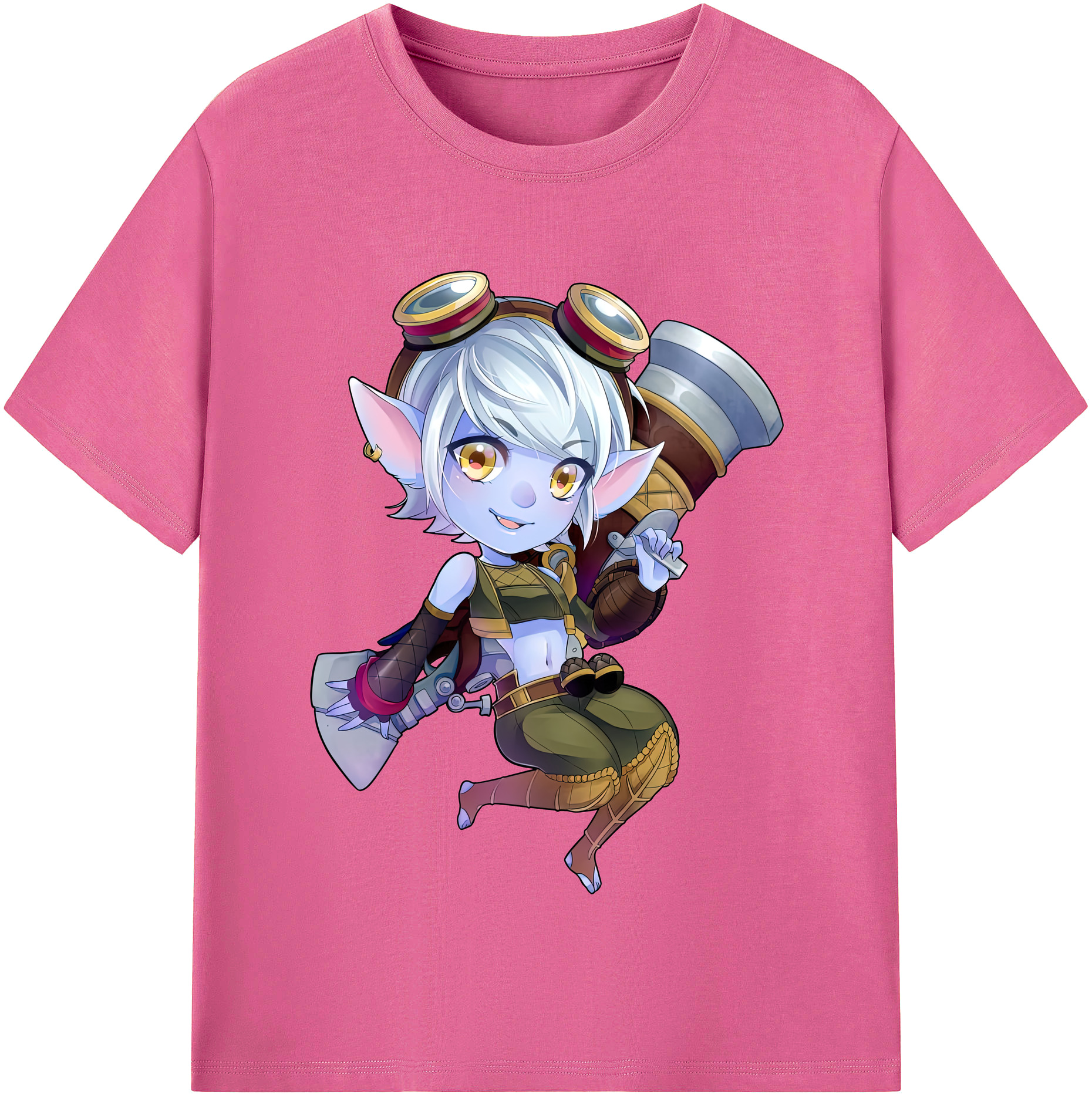 （画像用） リーグ・オブ・レジェンド League of Legends LOL レディースカジュアルプリントTシャツ（綿100％）
