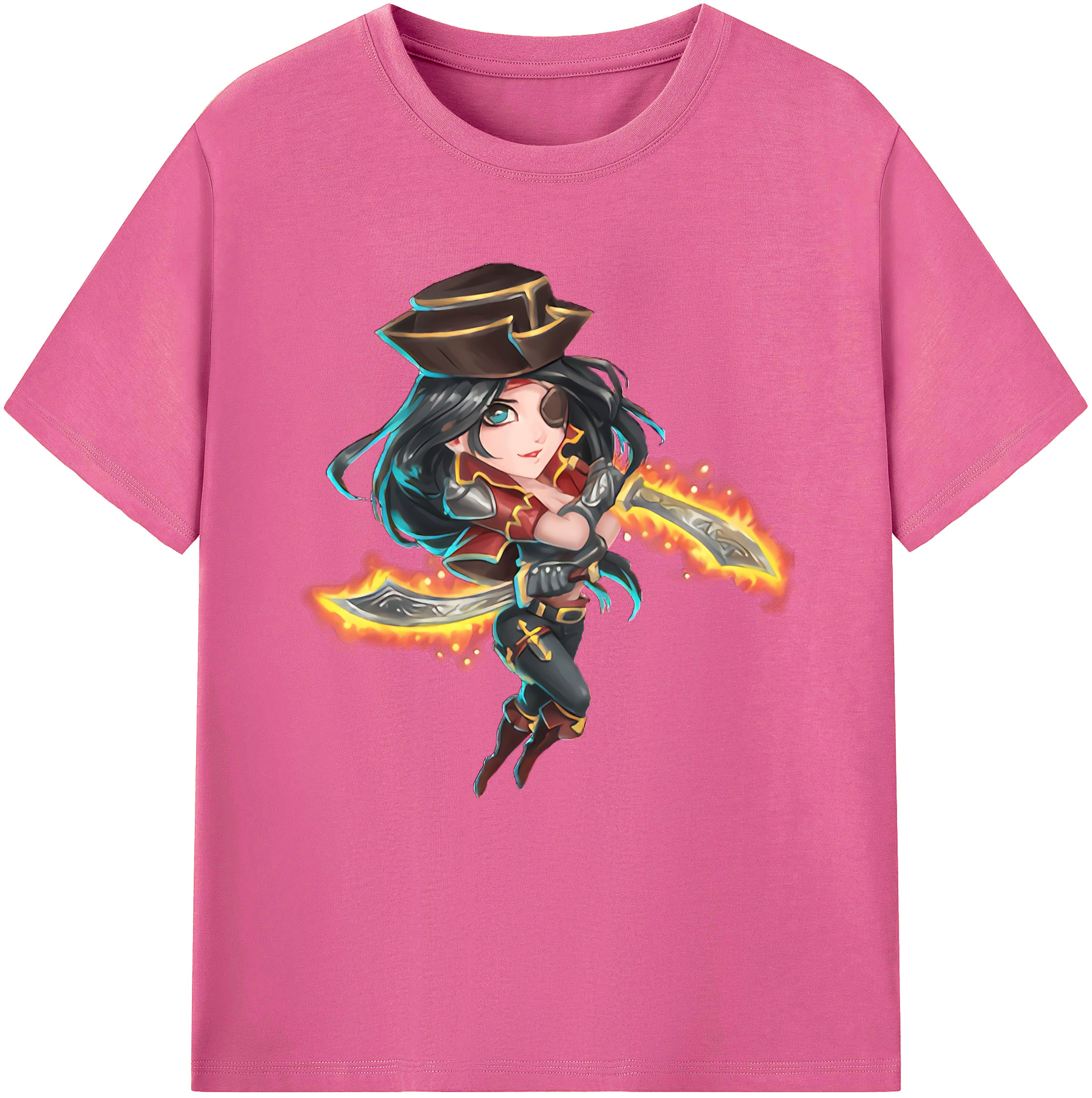 （画像用） リーグ・オブ・レジェンド League of Legends LOL レディースカジュアルプリントTシャツ（綿100％）