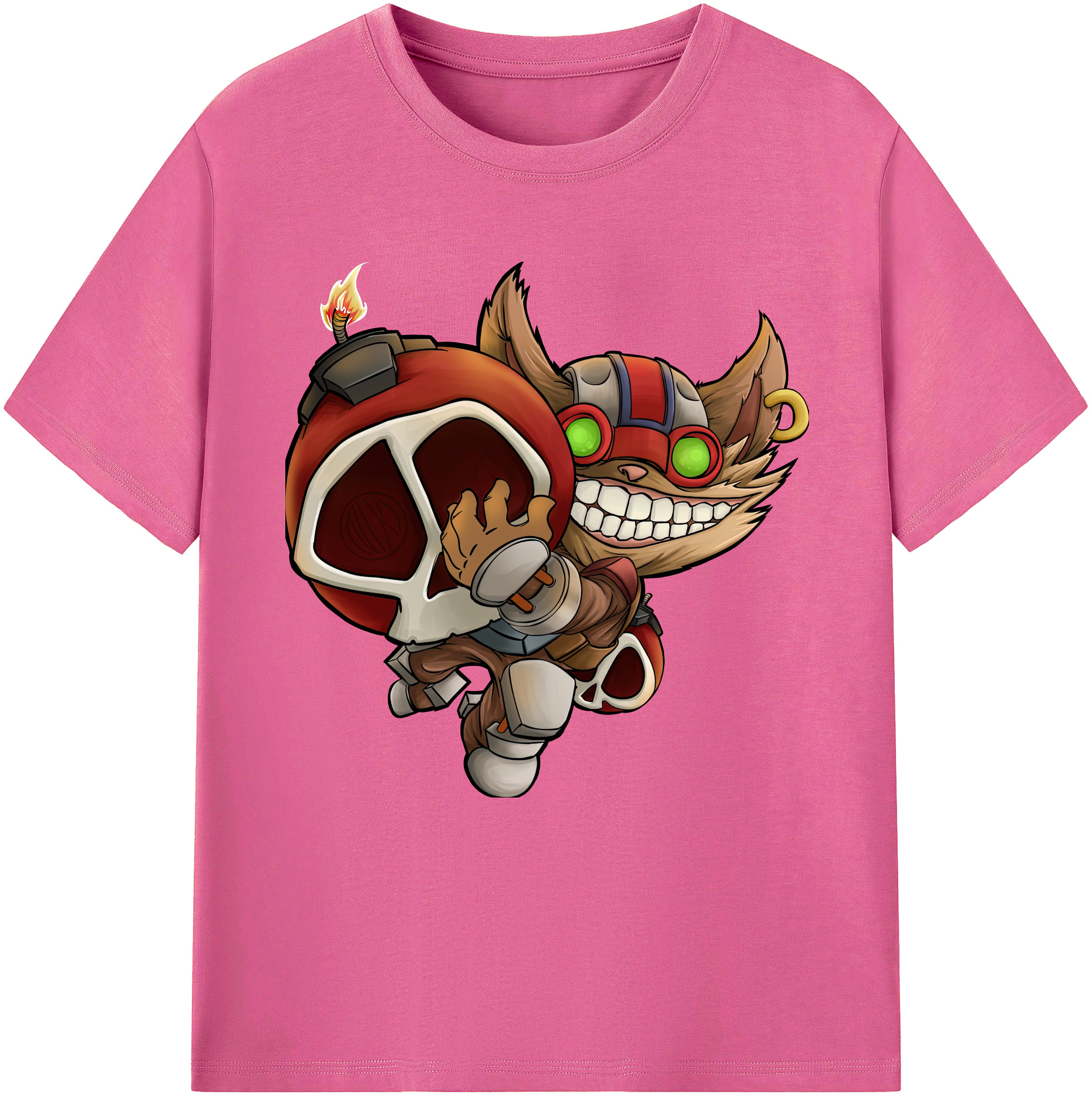 （画像用） リーグ・オブ・レジェンド League of Legends LOL レディースカジュアルプリントTシャツ（綿100％）