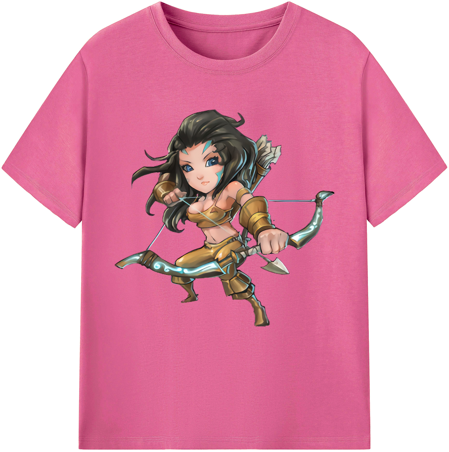 （画像用） リーグ・オブ・レジェンド League of Legends LOL レディースカジュアルプリントTシャツ（綿100％）