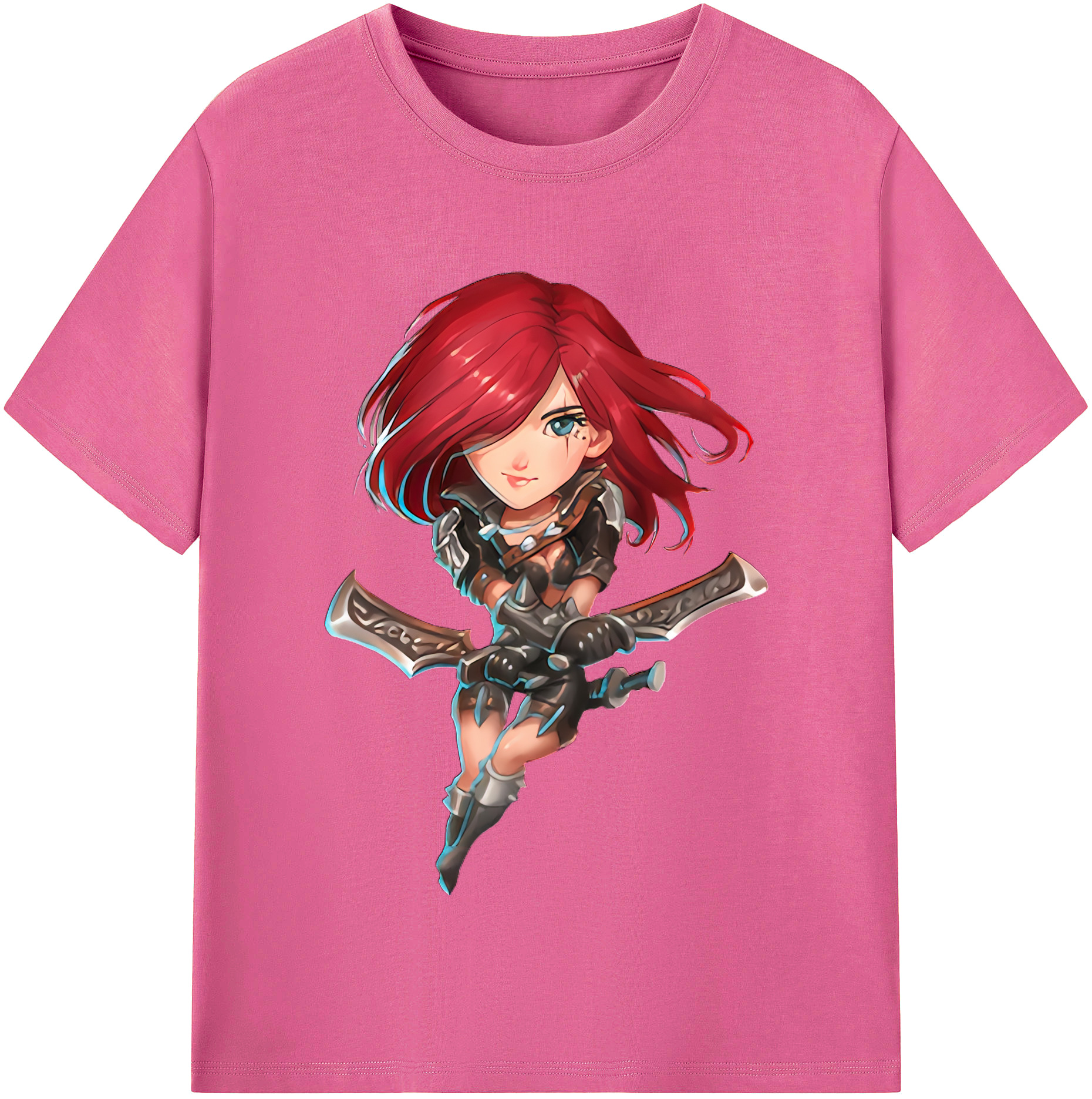 （画像用） リーグ・オブ・レジェンド League of Legends LOL レディースカジュアルプリントTシャツ（綿100％）