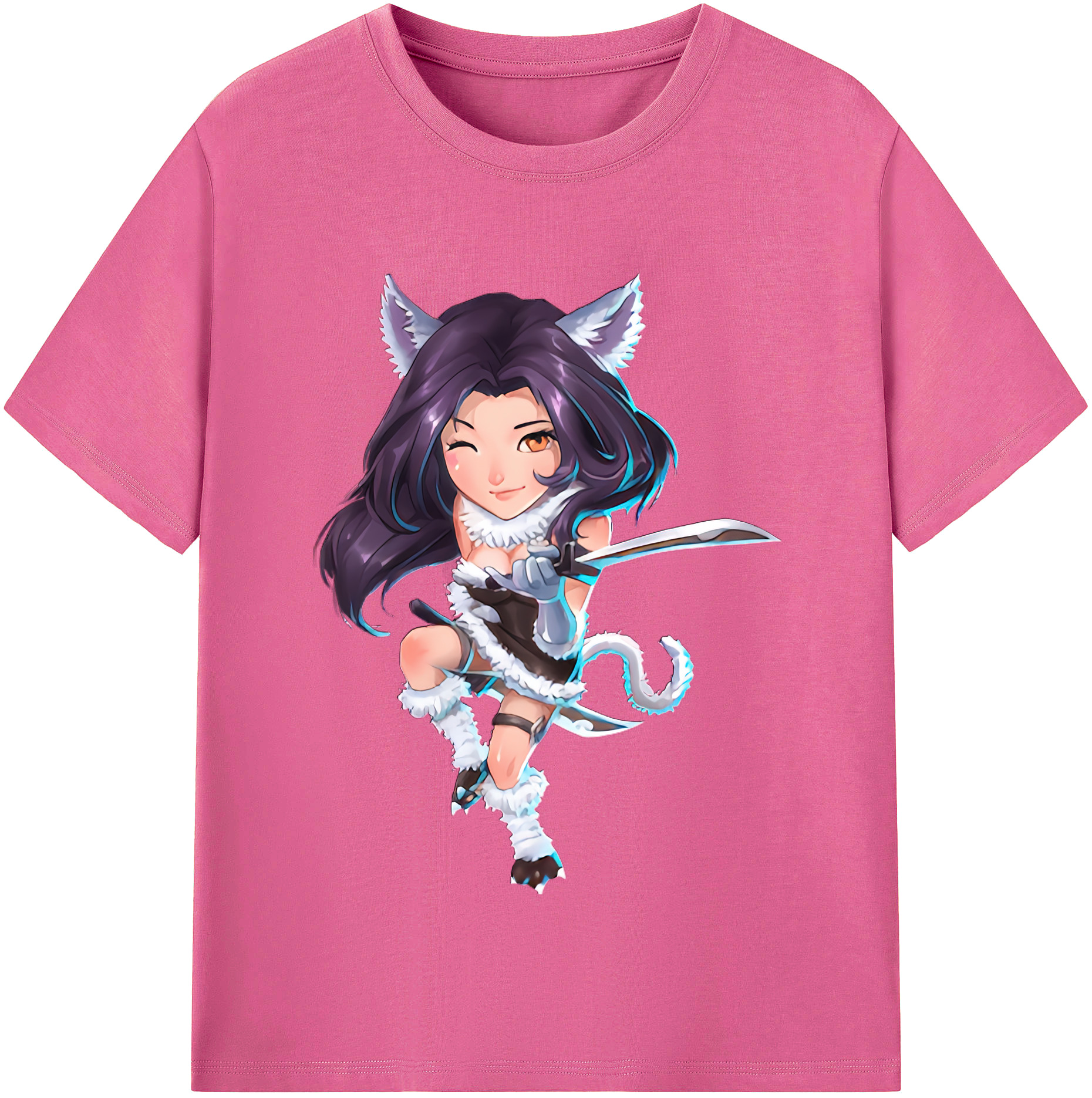 （画像用） リーグ・オブ・レジェンド League of Legends LOL レディースカジュアルプリントTシャツ（綿100％）