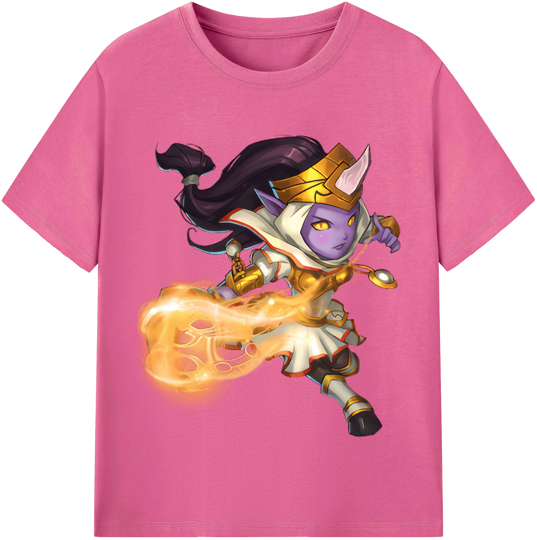 （画像用） リーグ・オブ・レジェンド League of Legends LOL レディースカジュアルプリントTシャツ（綿100％）