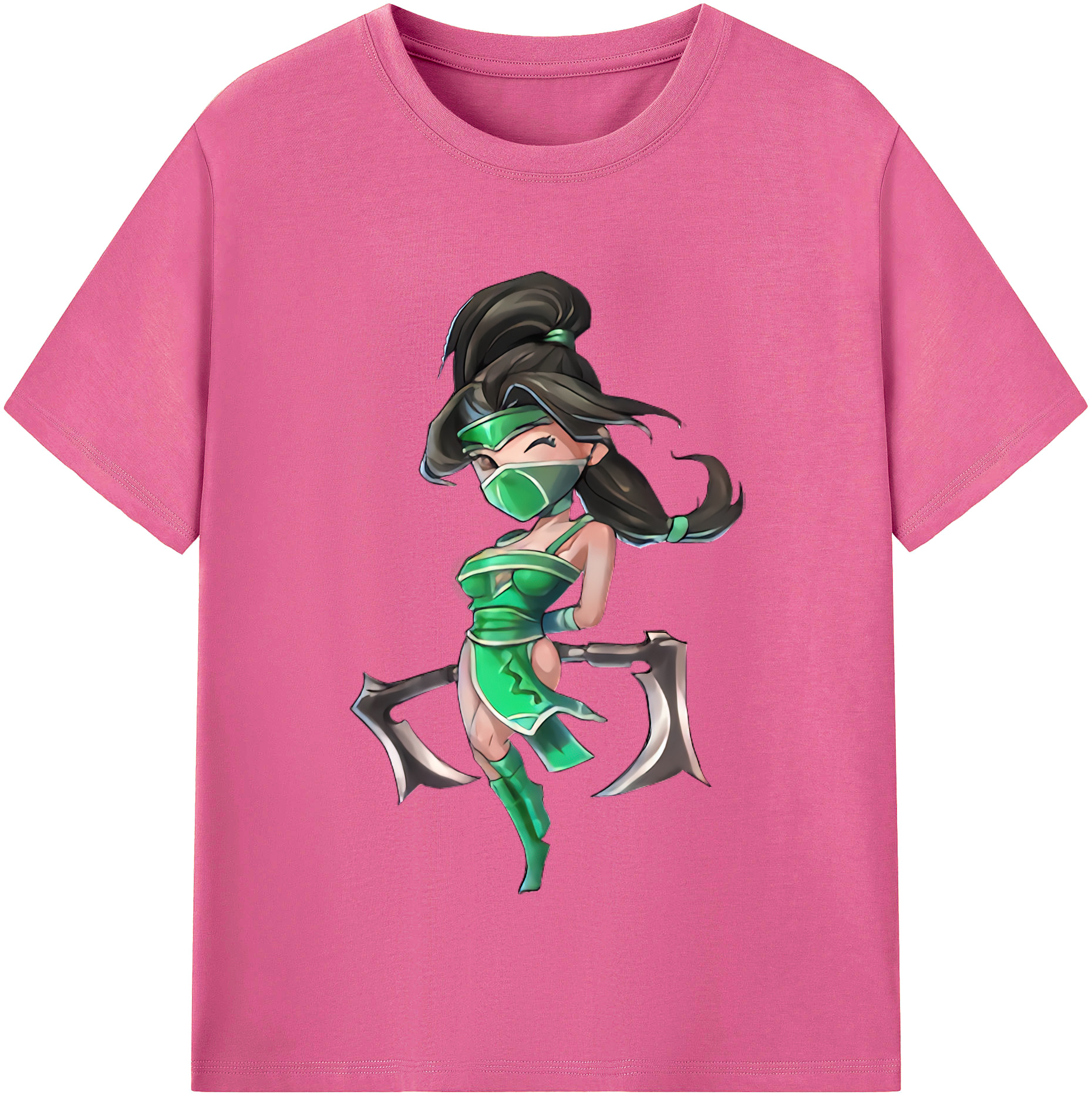 （画像用） リーグ・オブ・レジェンド League of Legends LOL レディースカジュアルプリントTシャツ（綿100％）