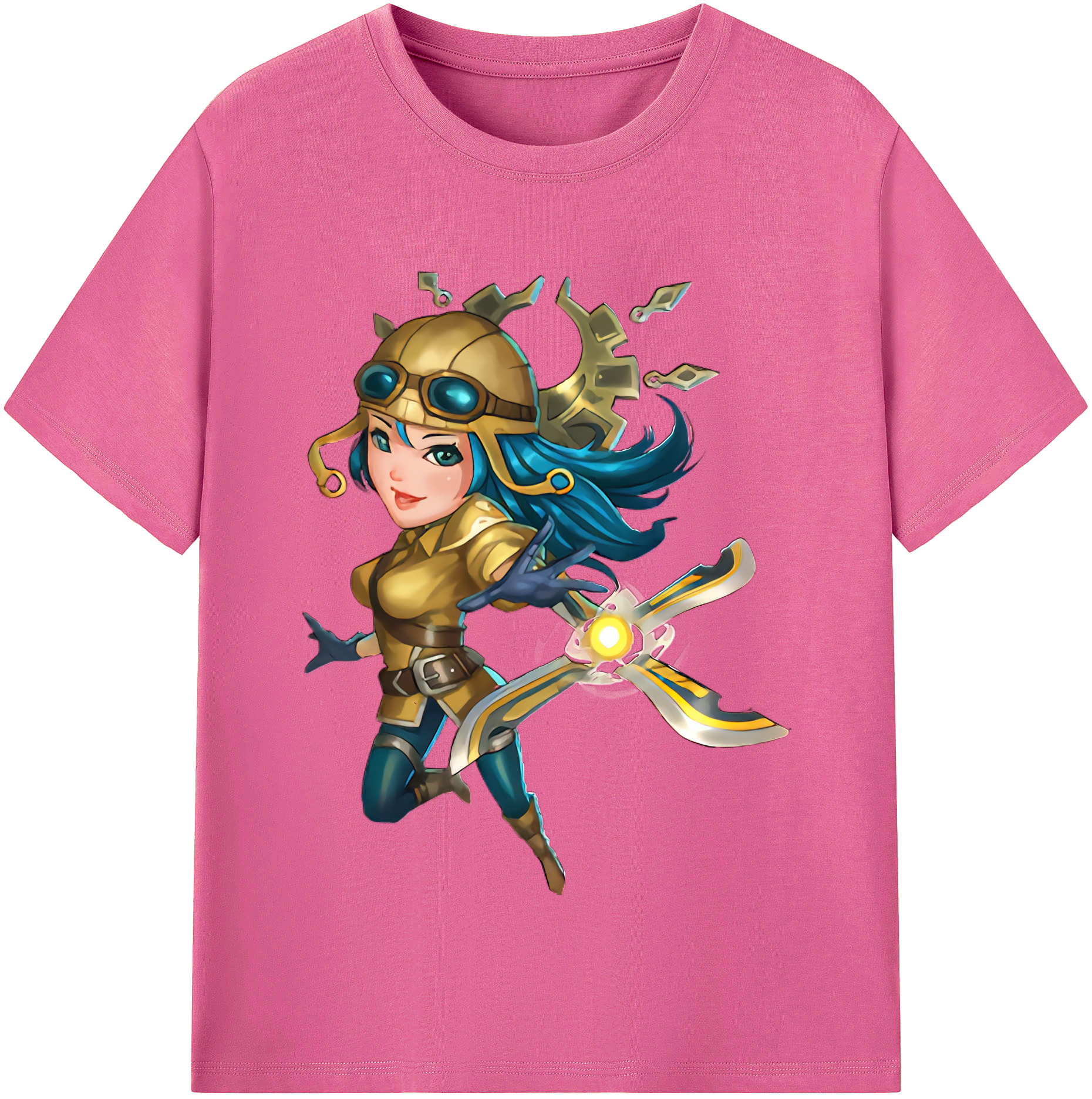 （画像用） リーグ・オブ・レジェンド League of Legends LOL レディースカジュアルプリントTシャツ（綿100％）
