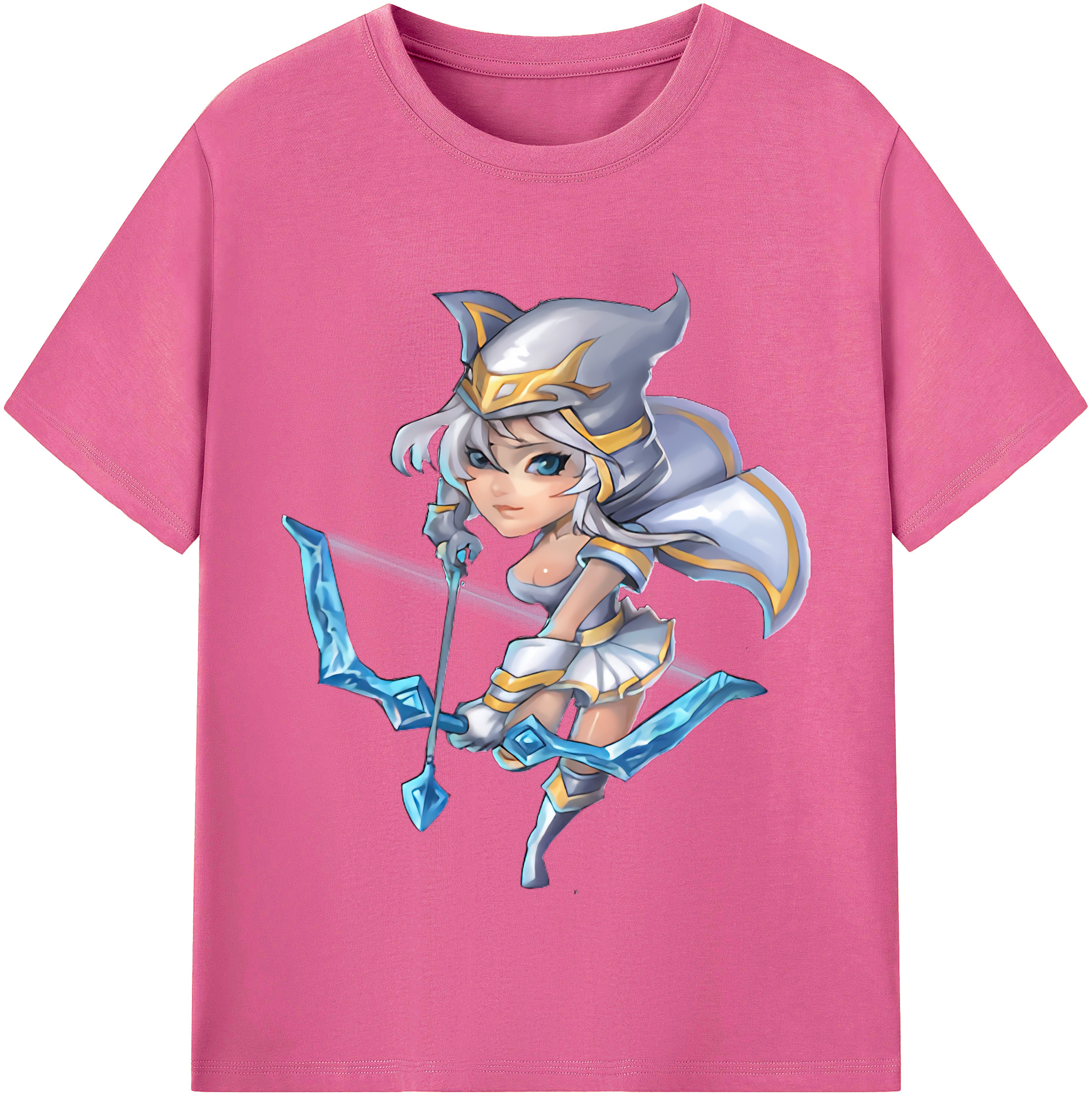 （画像用） リーグ・オブ・レジェンド League of Legends LOL レディースカジュアルプリントTシャツ（綿100％）