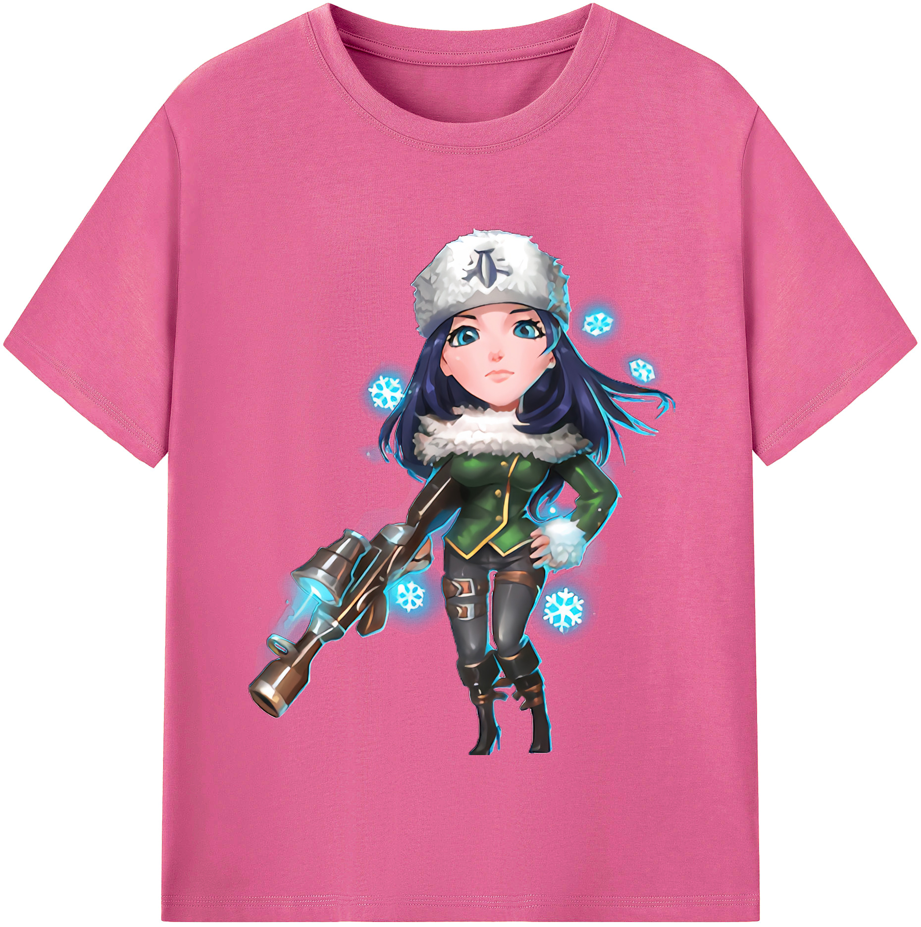 （画像用） リーグ・オブ・レジェンド League of Legends LOL レディースカジュアルプリントTシャツ（綿100％）