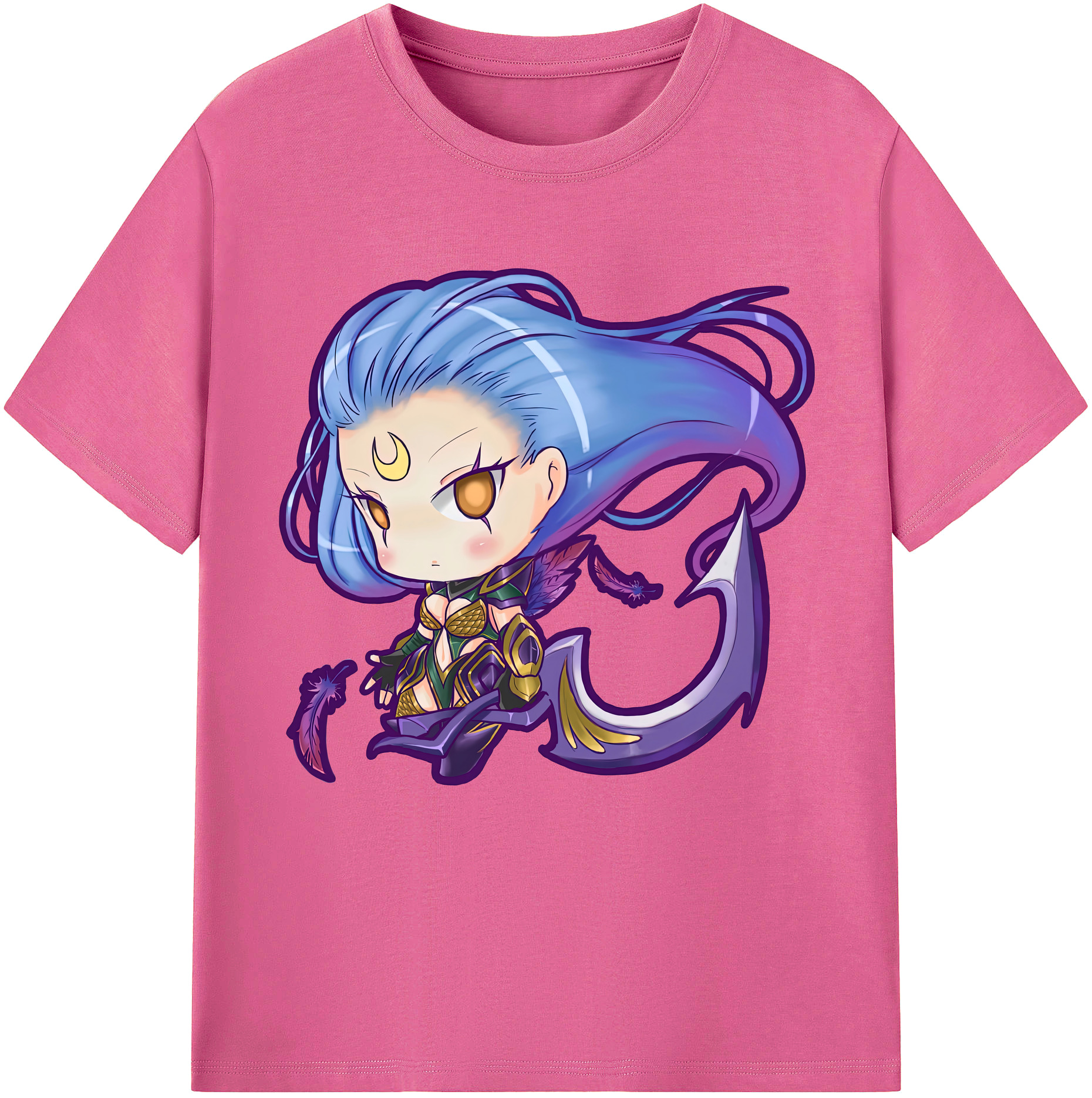 （画像用） リーグ・オブ・レジェンド League of Legends LOL レディースカジュアルプリントTシャツ（綿100％）