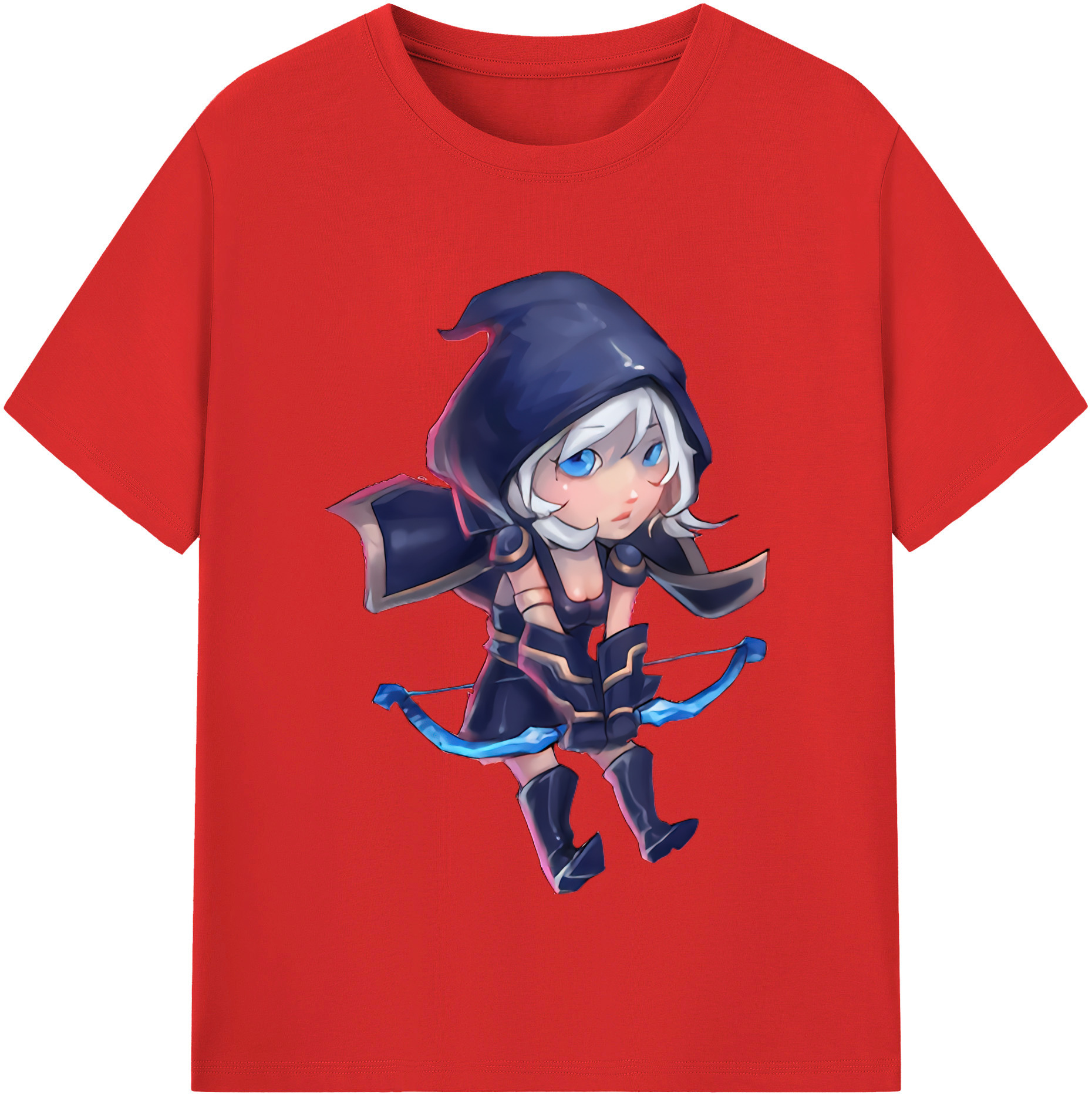 （画像用） リーグ・オブ・レジェンド League of Legends LOL レディースカジュアルプリントTシャツ（綿100％）