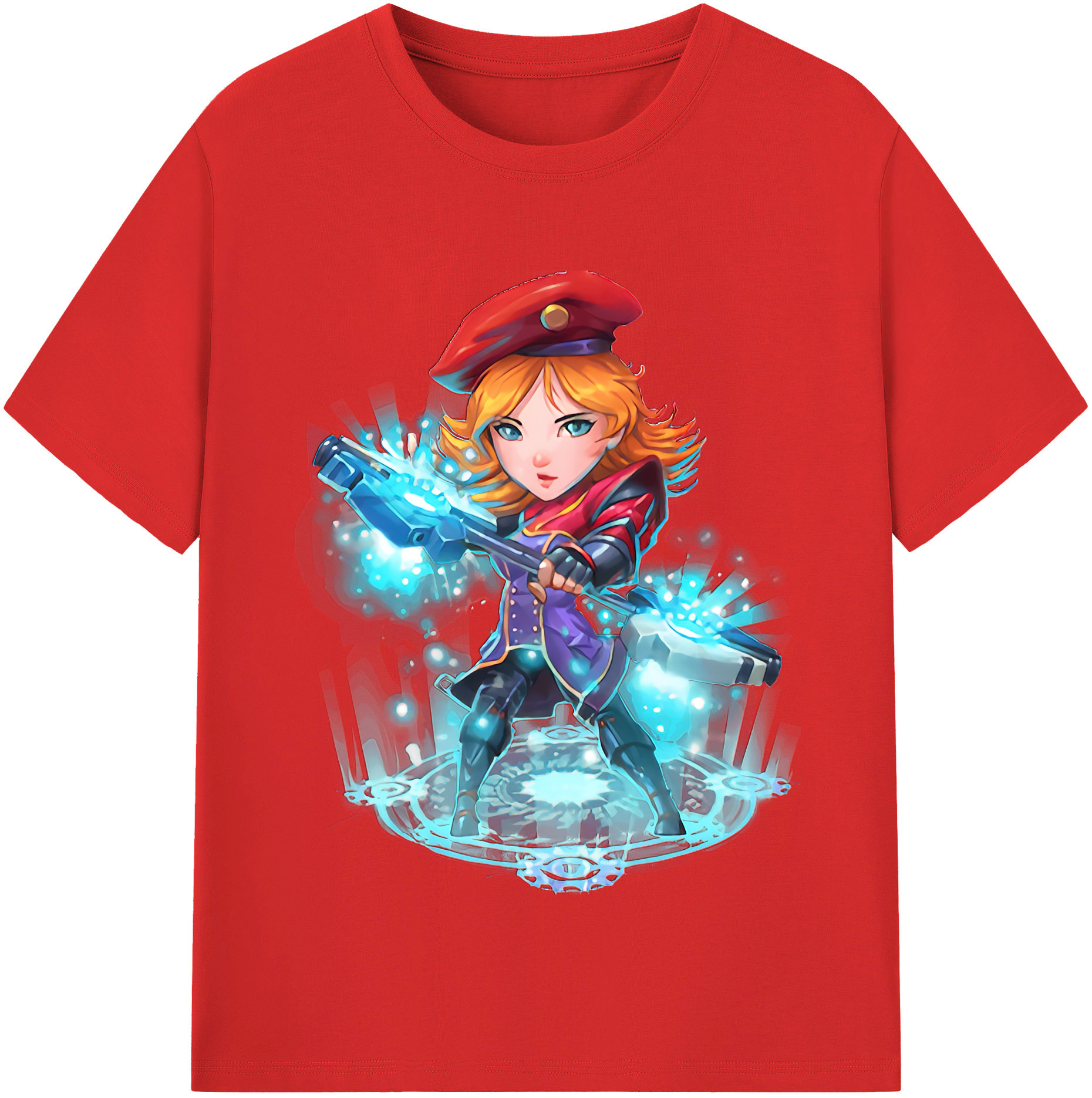 （画像用） リーグ・オブ・レジェンド League of Legends LOL レディースカジュアルプリントTシャツ（綿100％）
