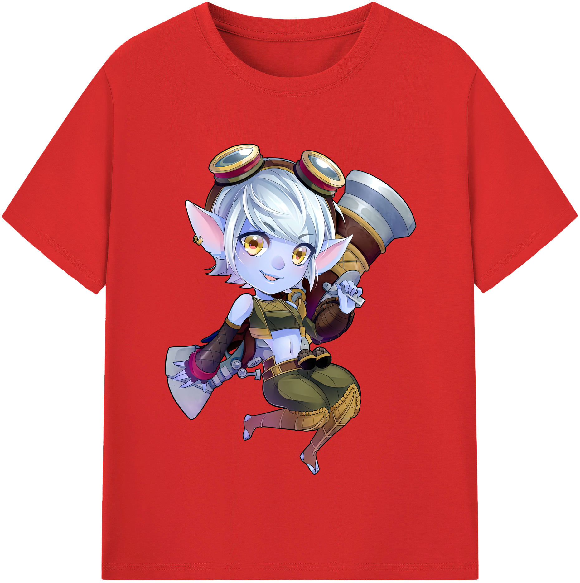 （画像用） リーグ・オブ・レジェンド League of Legends LOL レディースカジュアルプリントTシャツ（綿100％）