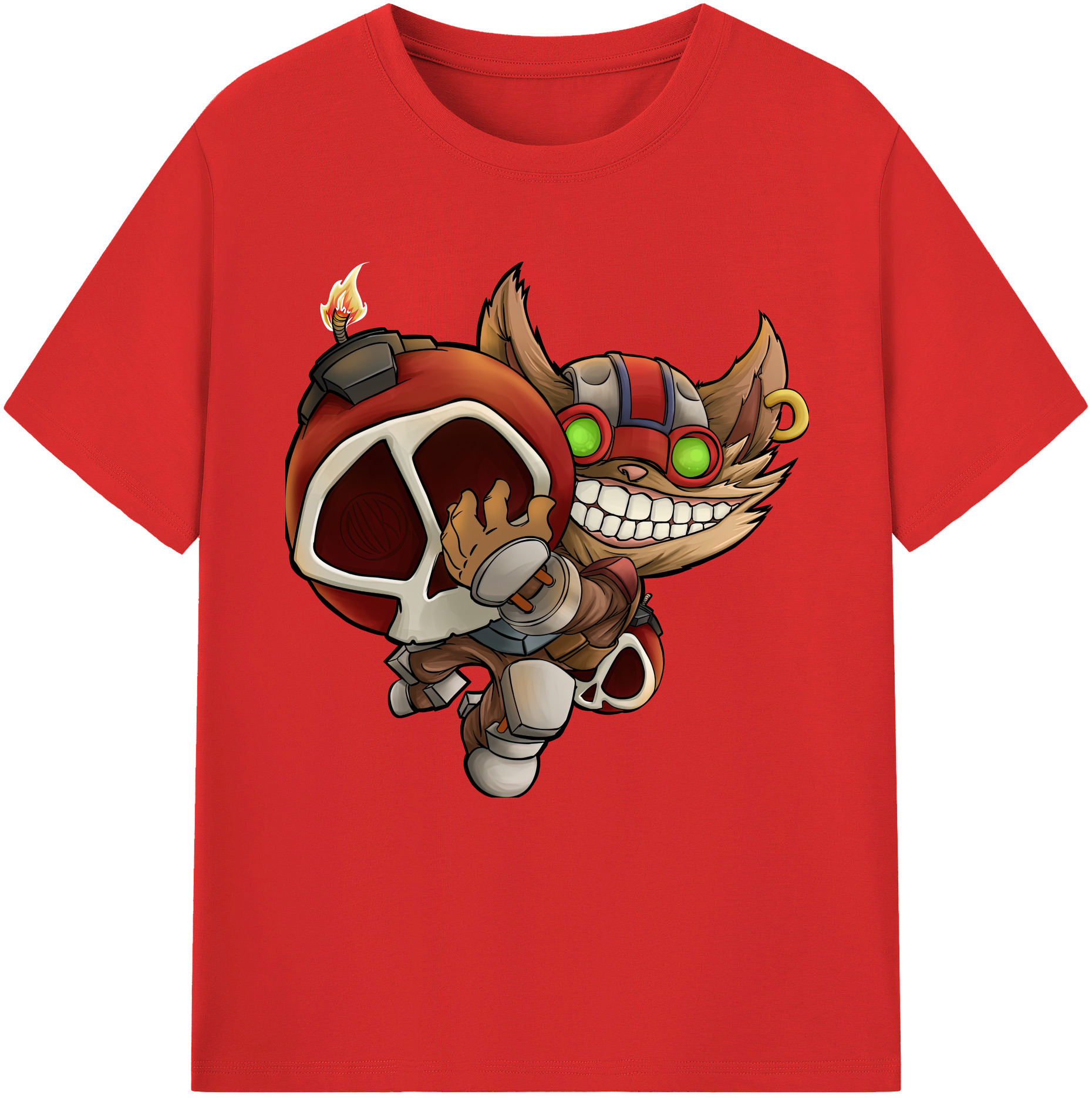 （画像用） リーグ・オブ・レジェンド League of Legends LOL レディースカジュアルプリントTシャツ（綿100％）