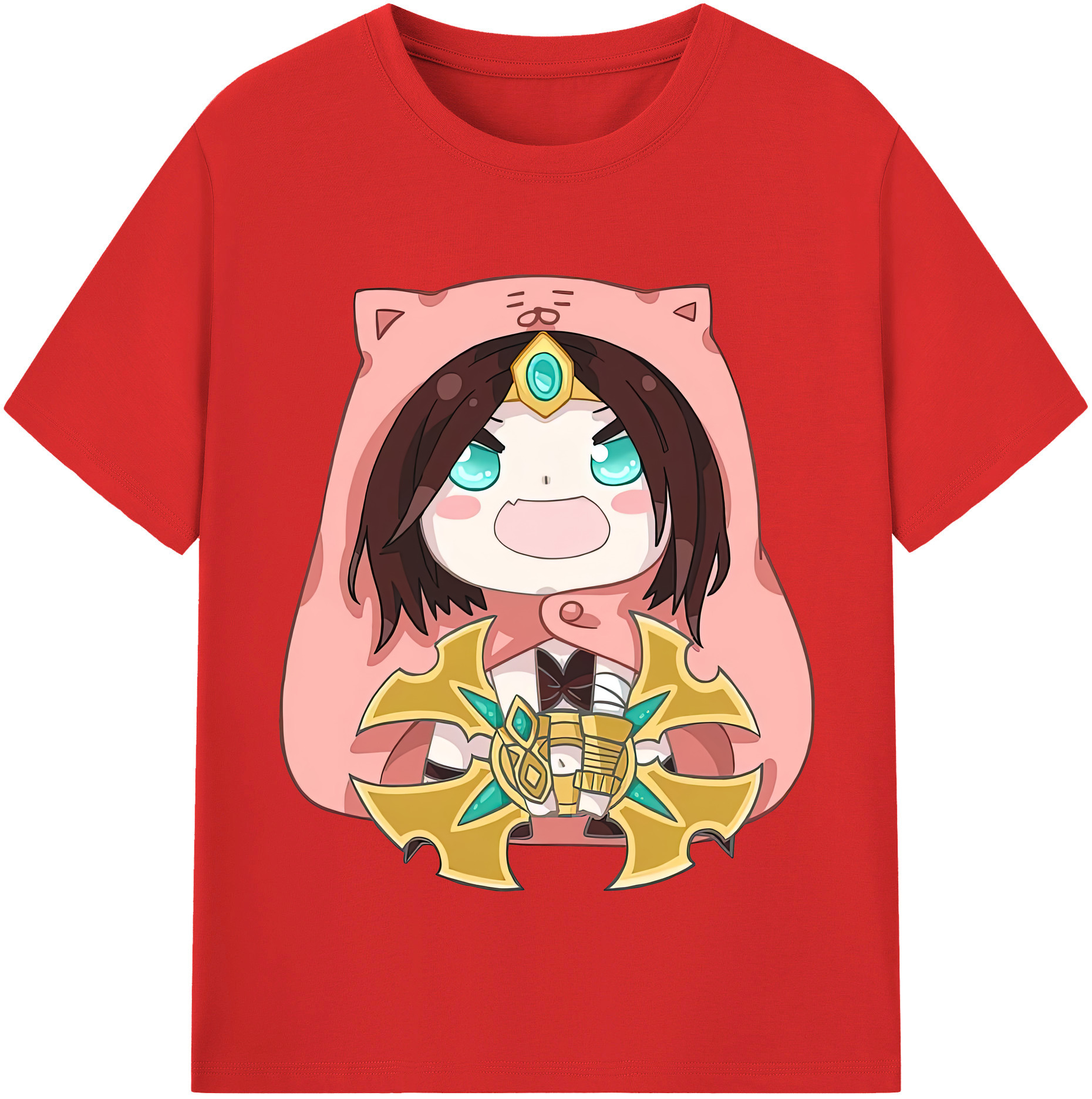 （画像用） リーグ・オブ・レジェンド League of Legends LOL レディースカジュアルプリントTシャツ（綿100％）