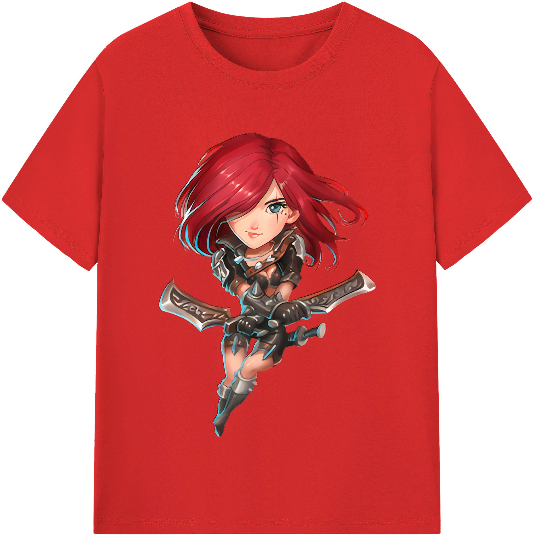 （画像用） リーグ・オブ・レジェンド League of Legends LOL レディースカジュアルプリントTシャツ（綿100％）