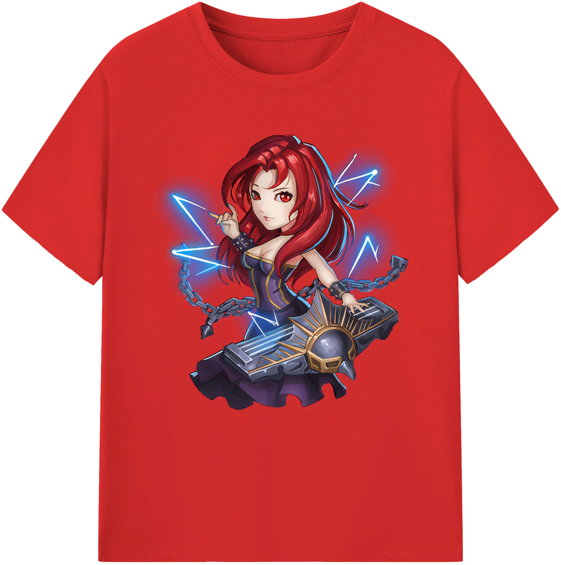 （画像用） リーグ・オブ・レジェンド League of Legends LOL レディースカジュアルプリントTシャツ（綿100％）