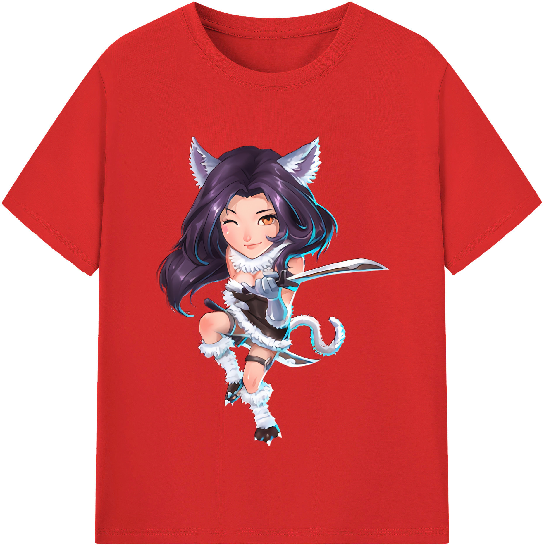 （画像用） リーグ・オブ・レジェンド League of Legends LOL レディースカジュアルプリントTシャツ（綿100％）