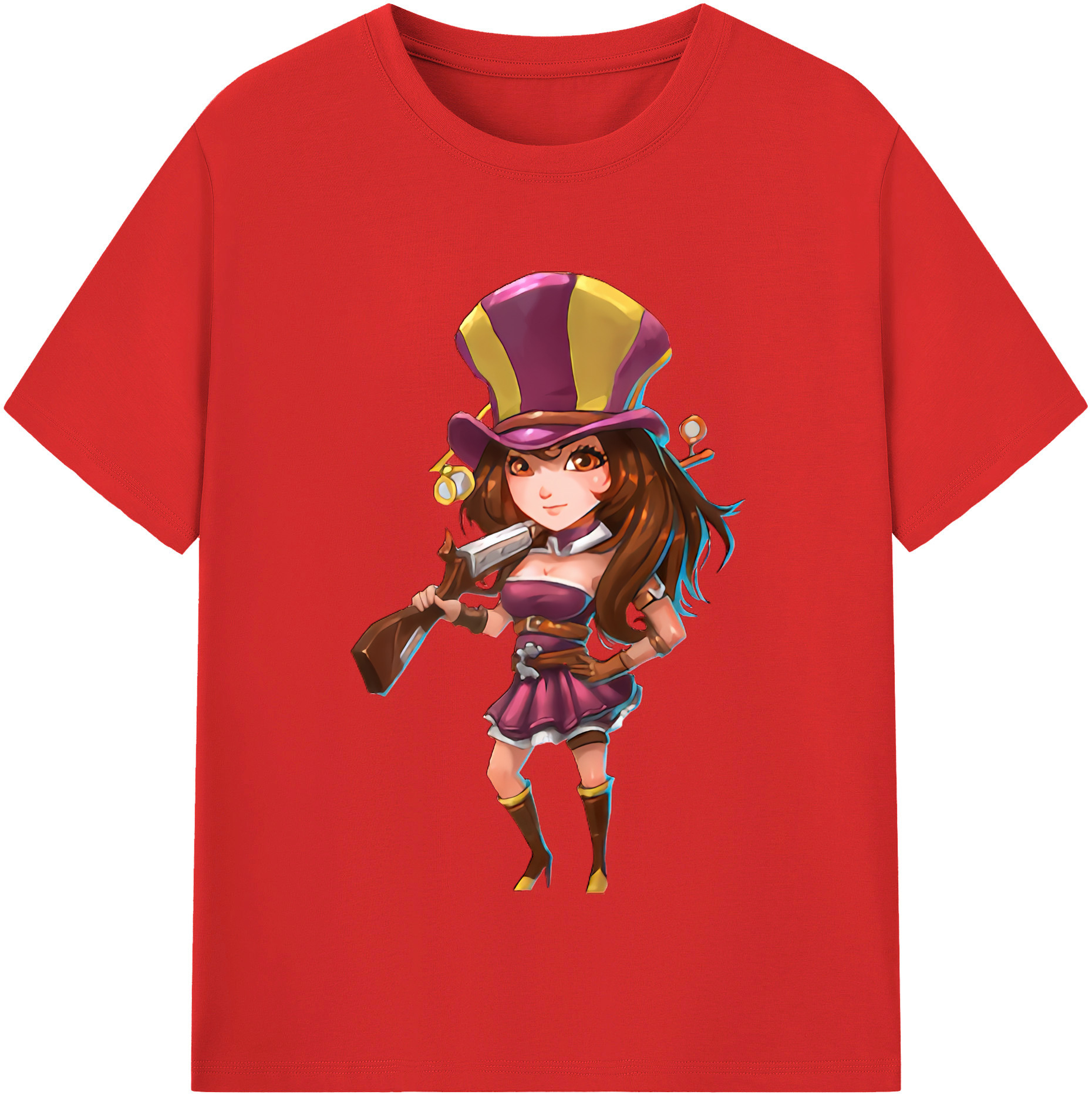 （画像用） リーグ・オブ・レジェンド League of Legends LOL レディースカジュアルプリントTシャツ（綿100％）