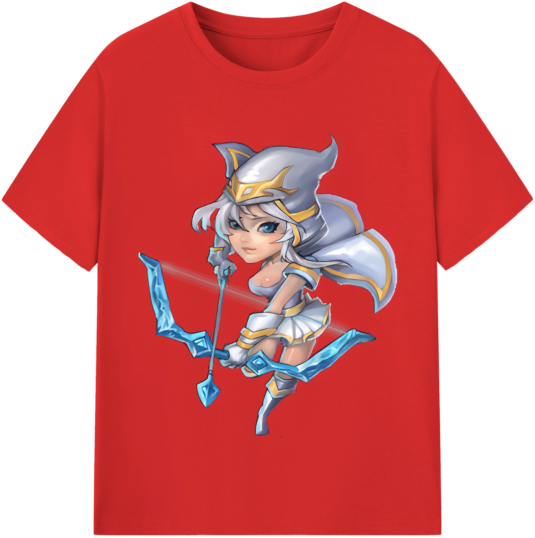（画像用） リーグ・オブ・レジェンド League of Legends LOL レディースカジュアルプリントTシャツ（綿100％）